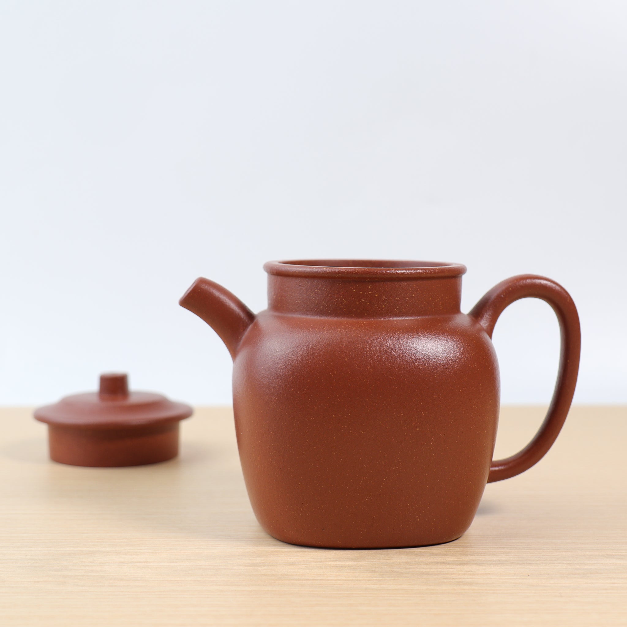 (Sold) *New Product* [Square Hammer] Fully handmade raw ore red slope mud purple clay teapot