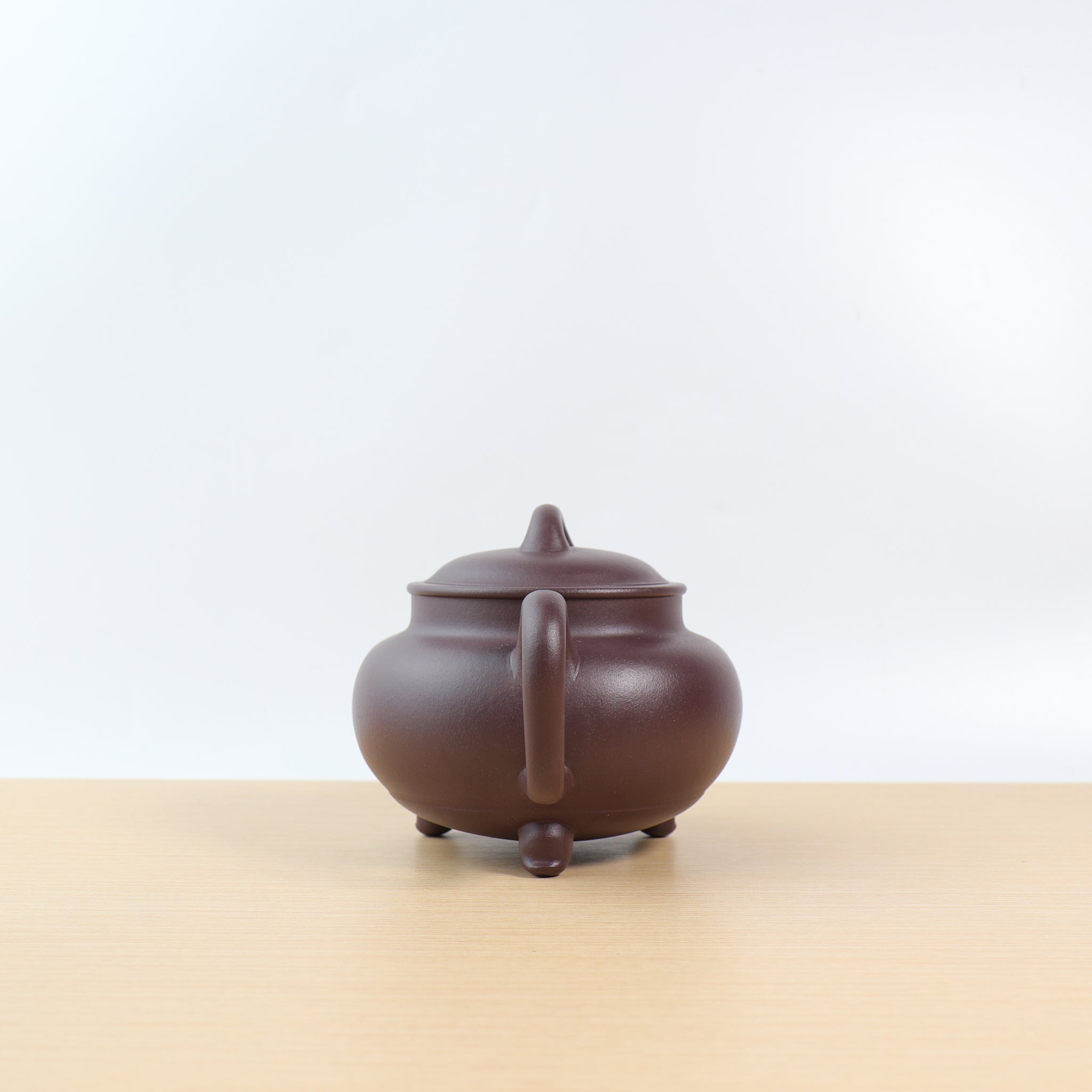 *New Product* [Jade Tripod] Fully Handmade Raw Mineral Purple Clay Teapot