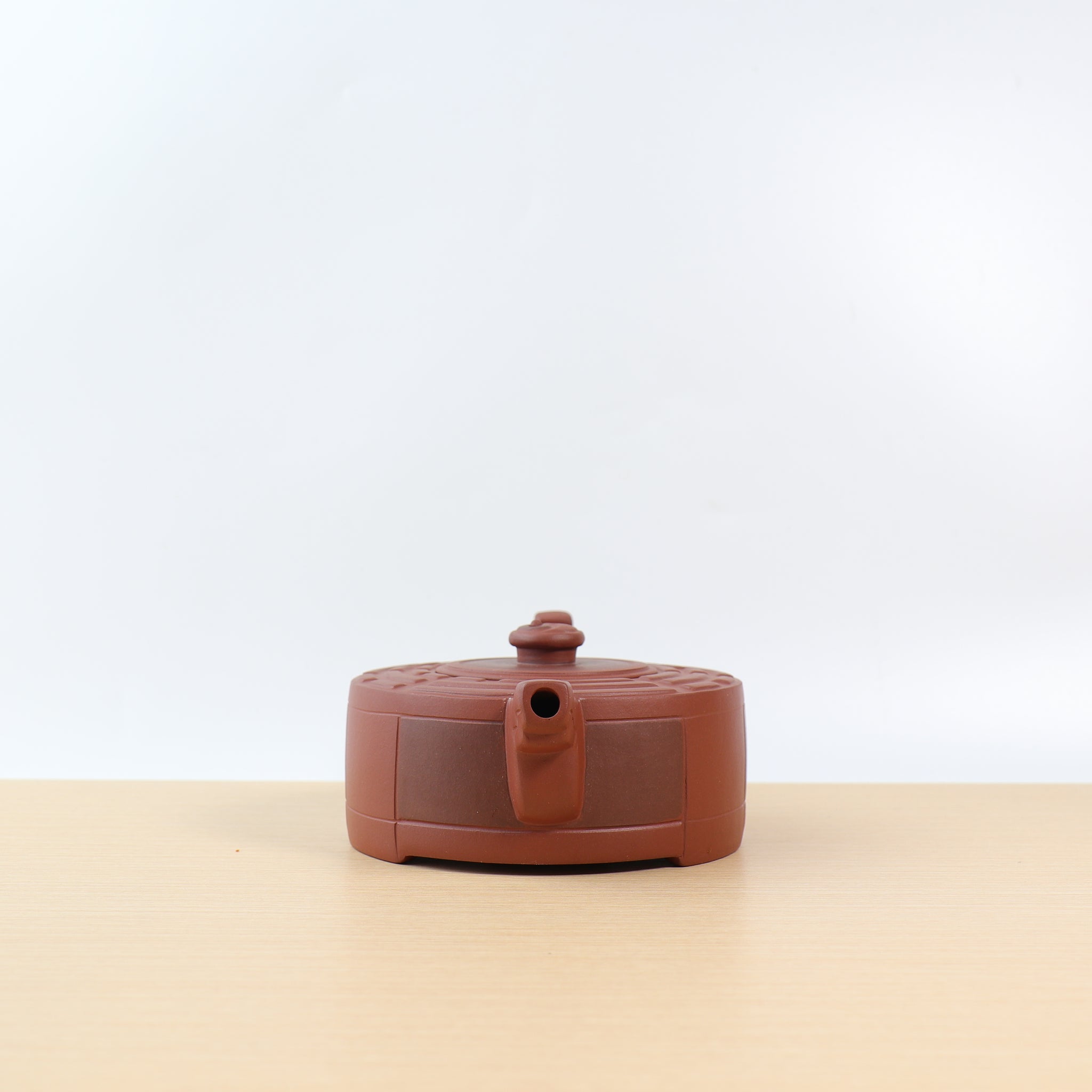 【Bagua】Clear cement carved purple sand teapot