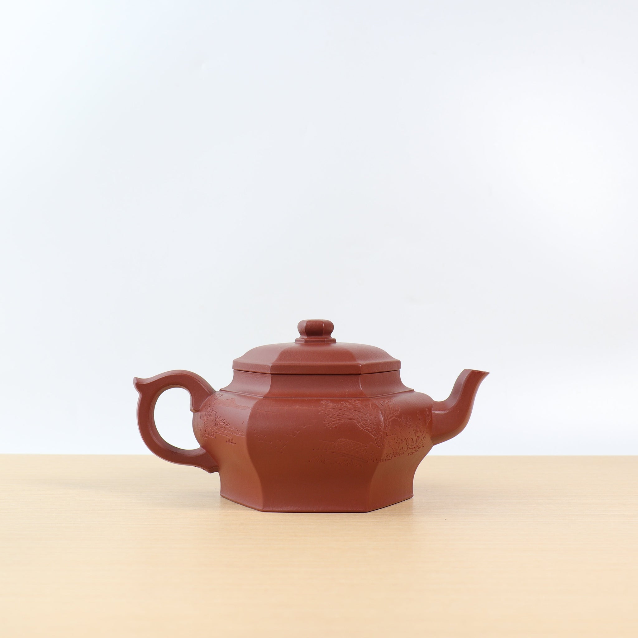 *Autumn reward｜Buy one get five free* [Six Directions Palace Lantern] Fully handmade ore Dahongpao engraving and painting purple sand teapot