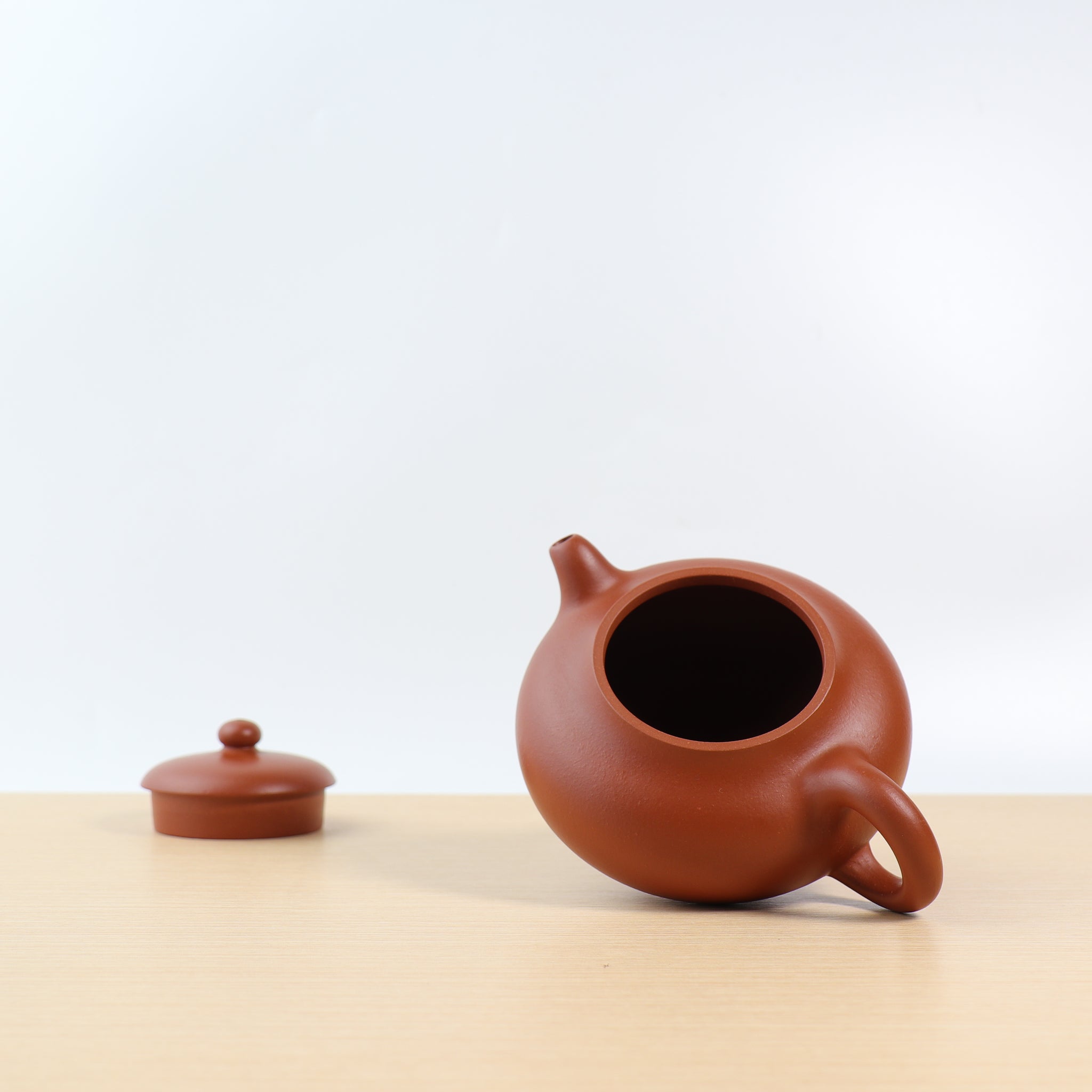 *New Product* [Ai Pan] Fully Handmade Raw Mineral Crimson Clay and Purple Clay Teapot