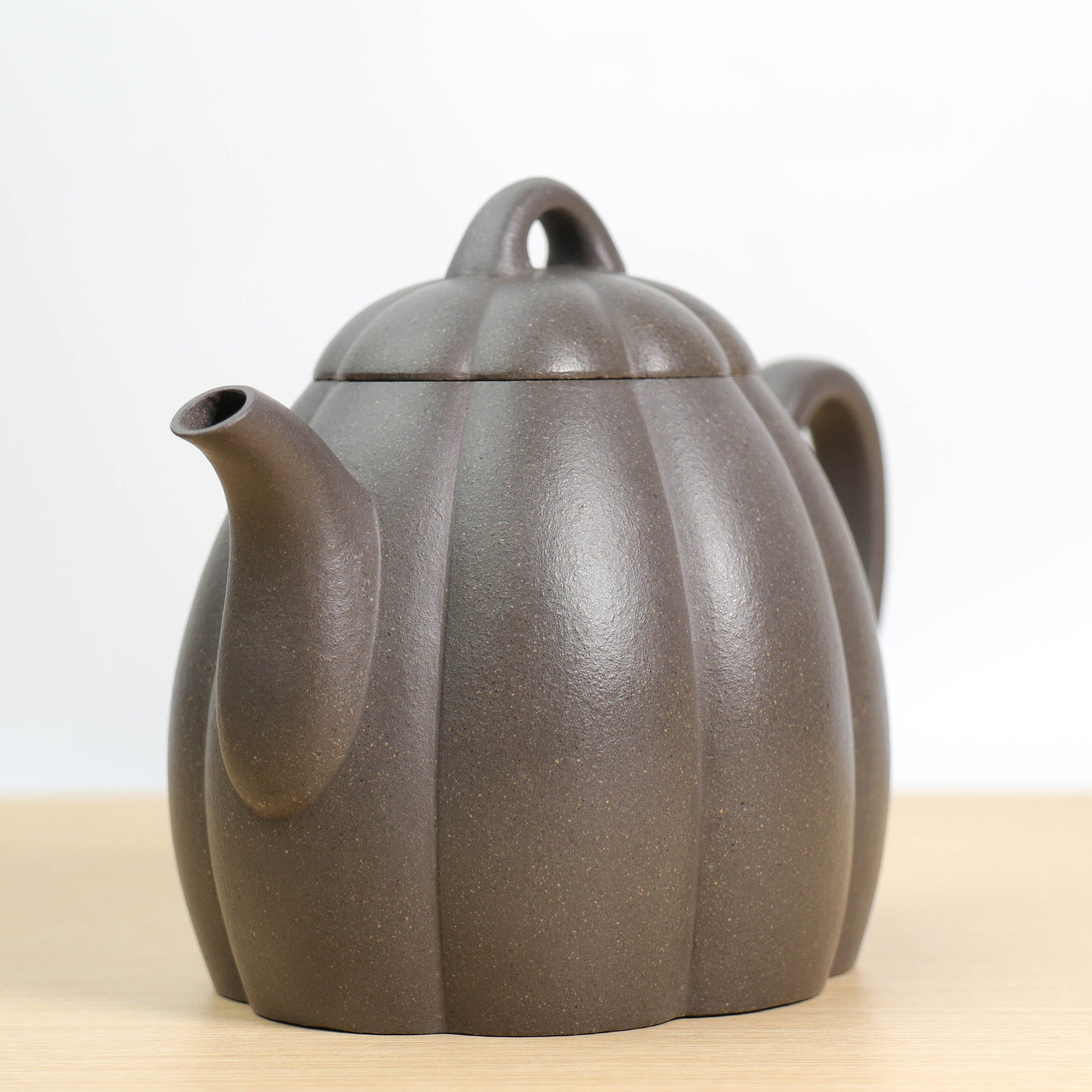 *Autumn Reward｜Buy one, get three free* [Qin Quan with Ribbed Patterns] Green Gray Segment Mud Purple Clay Teapot