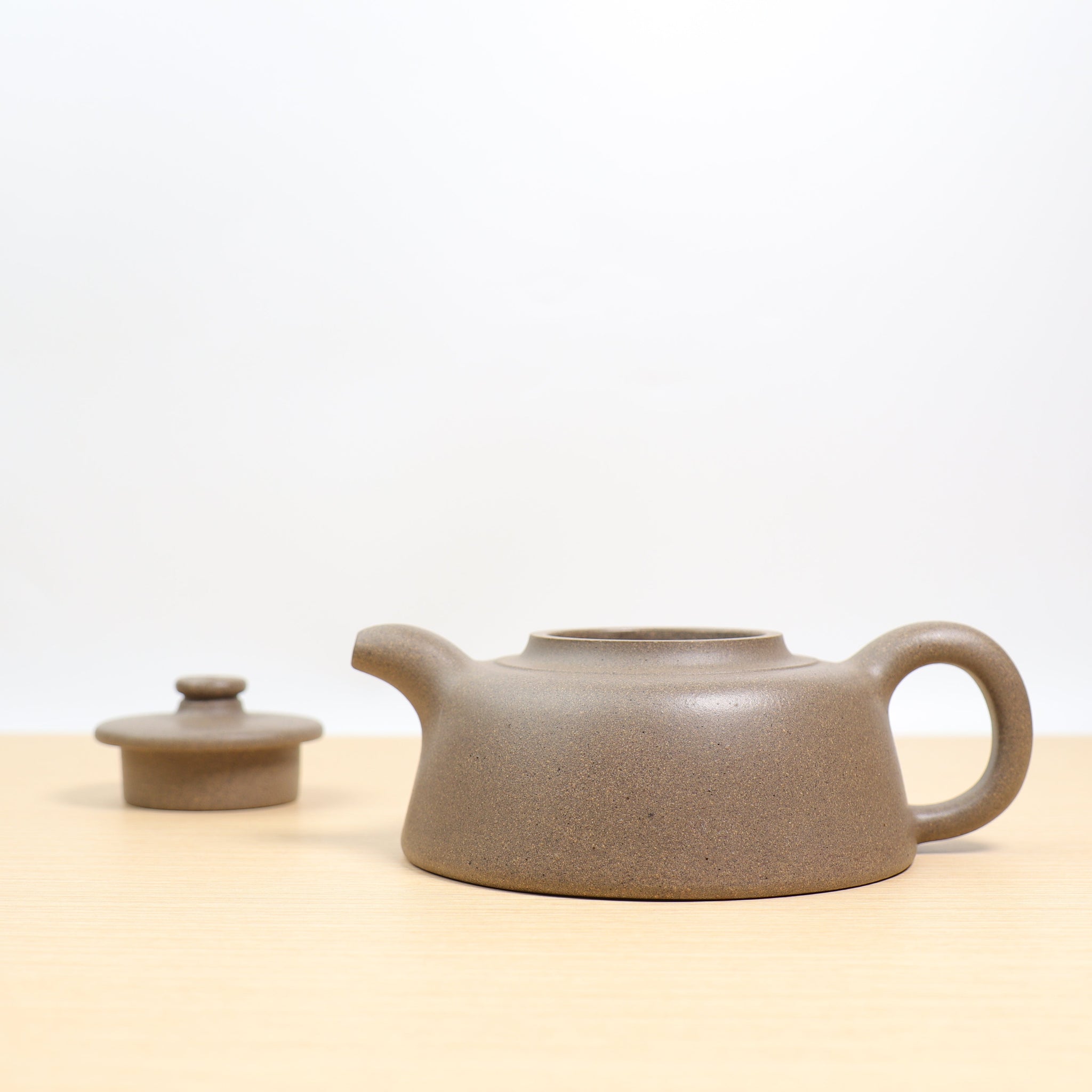 *Autumn Reward｜Buy one and get three free* [Flat Covered Jade Wall] Qingduan Mud Purple Clay Teapot