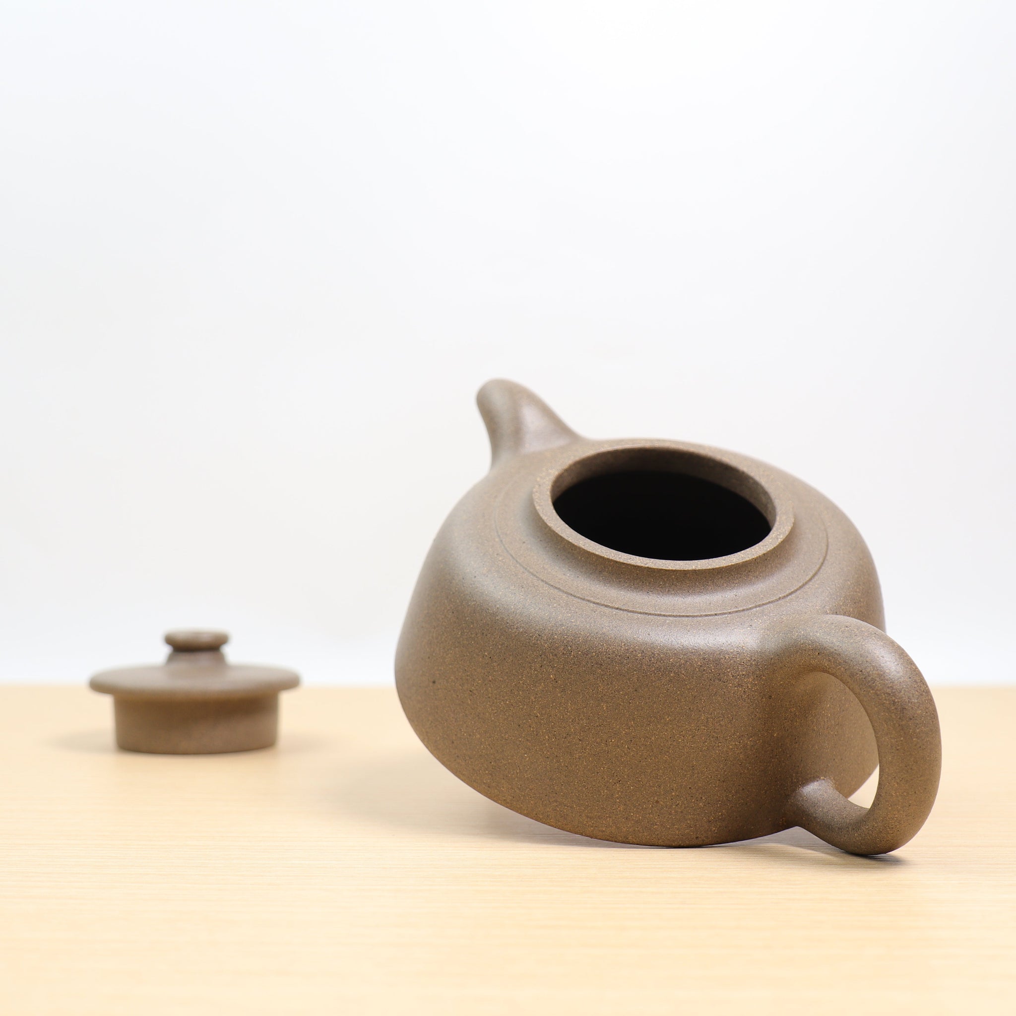 *Autumn Reward｜Buy one and get three free* [Flat Covered Jade Wall] Qingduan Mud Purple Clay Teapot