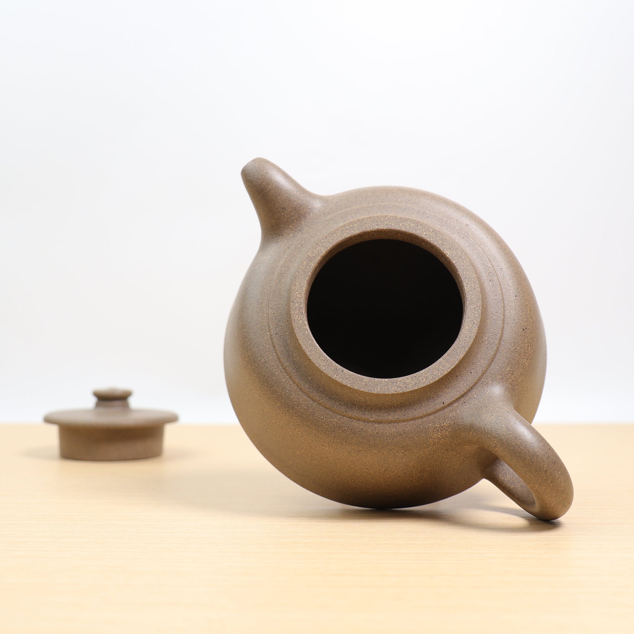 *Autumn Reward｜Buy one and get three free* [Flat Covered Jade Wall] Qingduan Mud Purple Clay Teapot