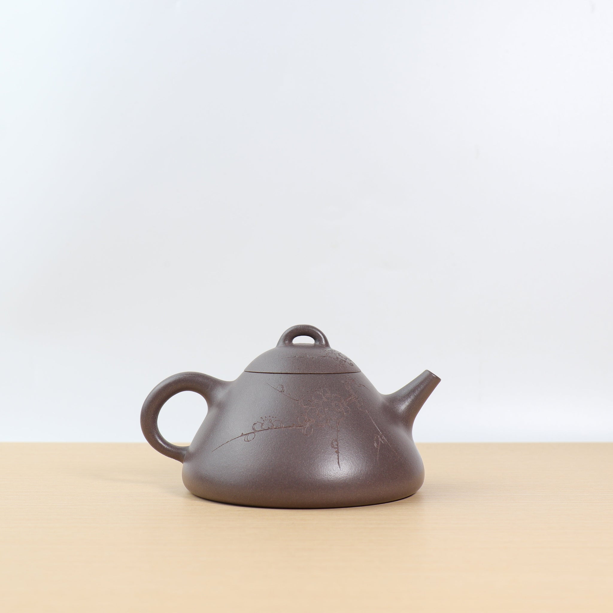 *Autumn reward｜Buy one and get five free* [Like a scoop] Fully handmade raw ore blue ash clay purple clay teapot (lid slightly defective)