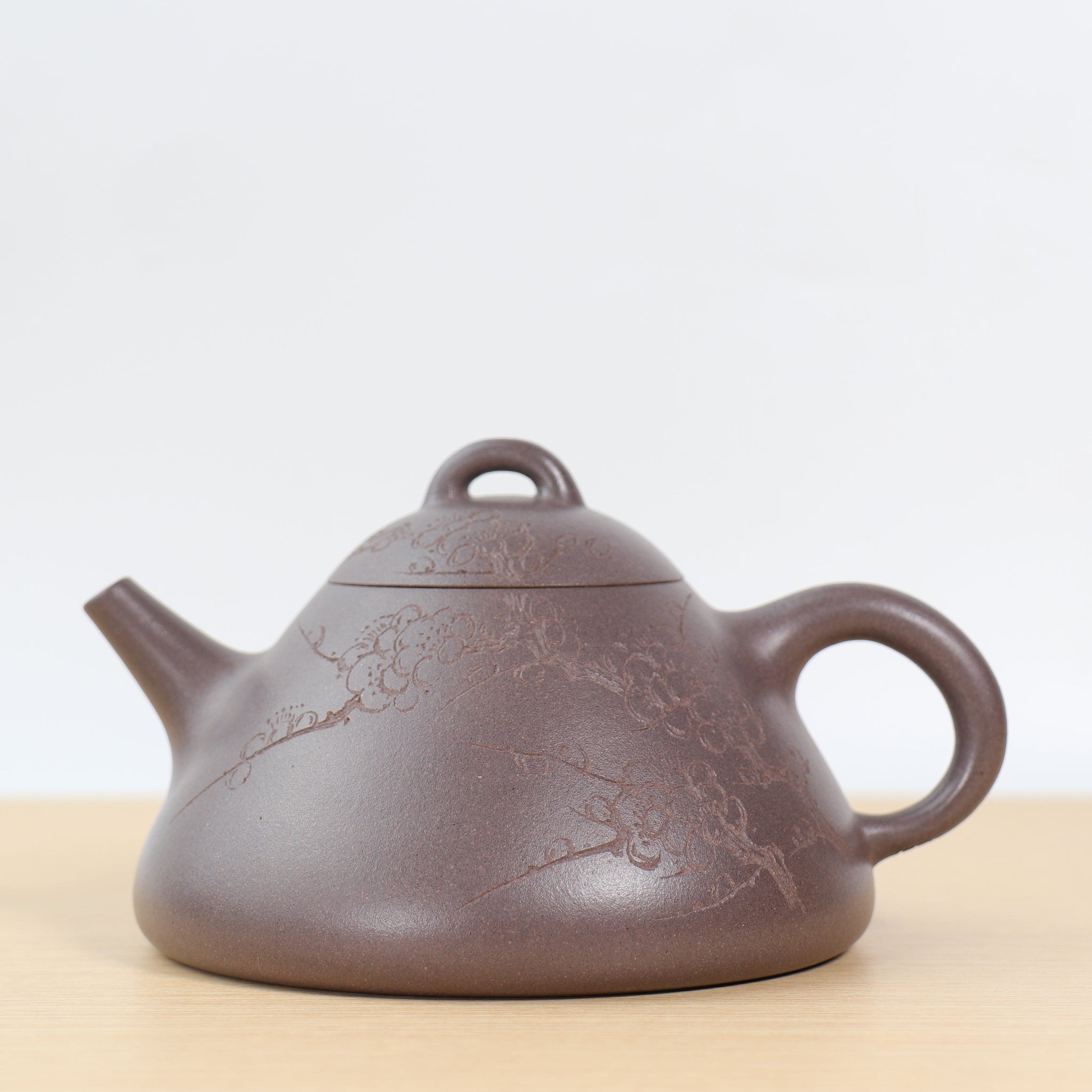 *Autumn reward｜Buy one and get five free* [Like a scoop] Fully handmade raw ore blue ash clay purple clay teapot (lid slightly defective)