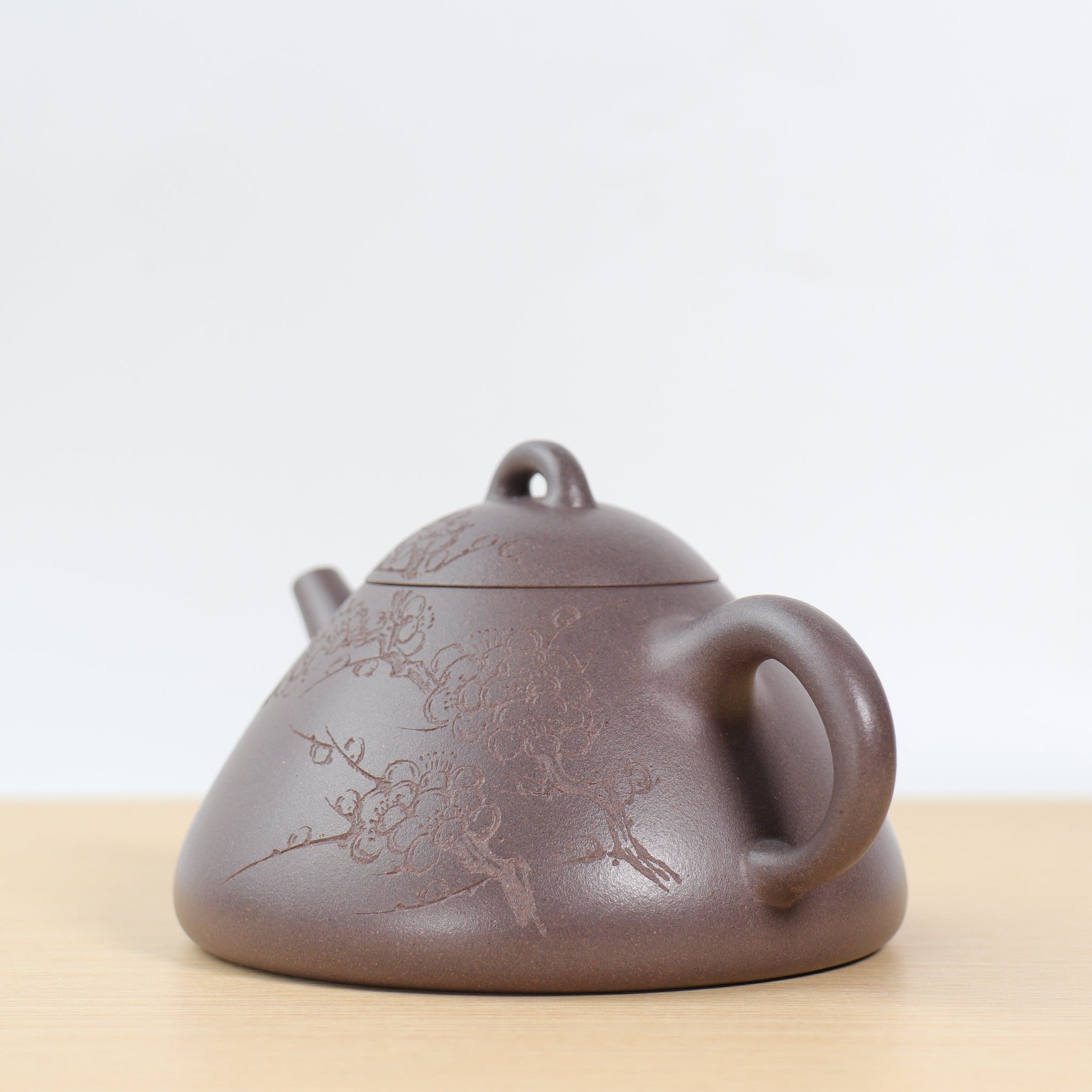 *Autumn reward｜Buy one and get five free* [Like a scoop] Fully handmade raw ore blue ash clay purple clay teapot (lid slightly defective)