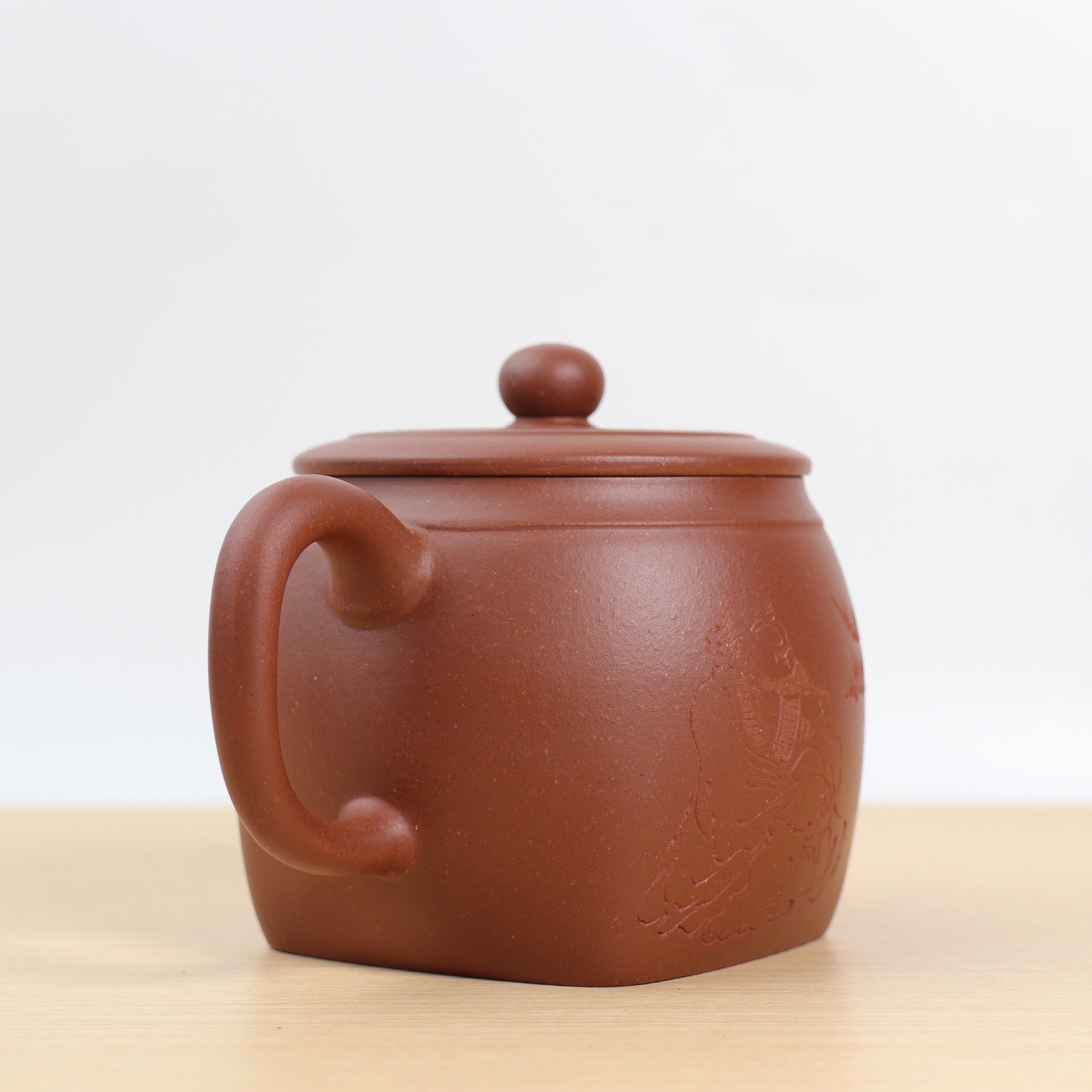 *Autumn Reward｜Buy one get five free* [Fangyuan] Fully handmade purple clay calligraphy purple sand teapot