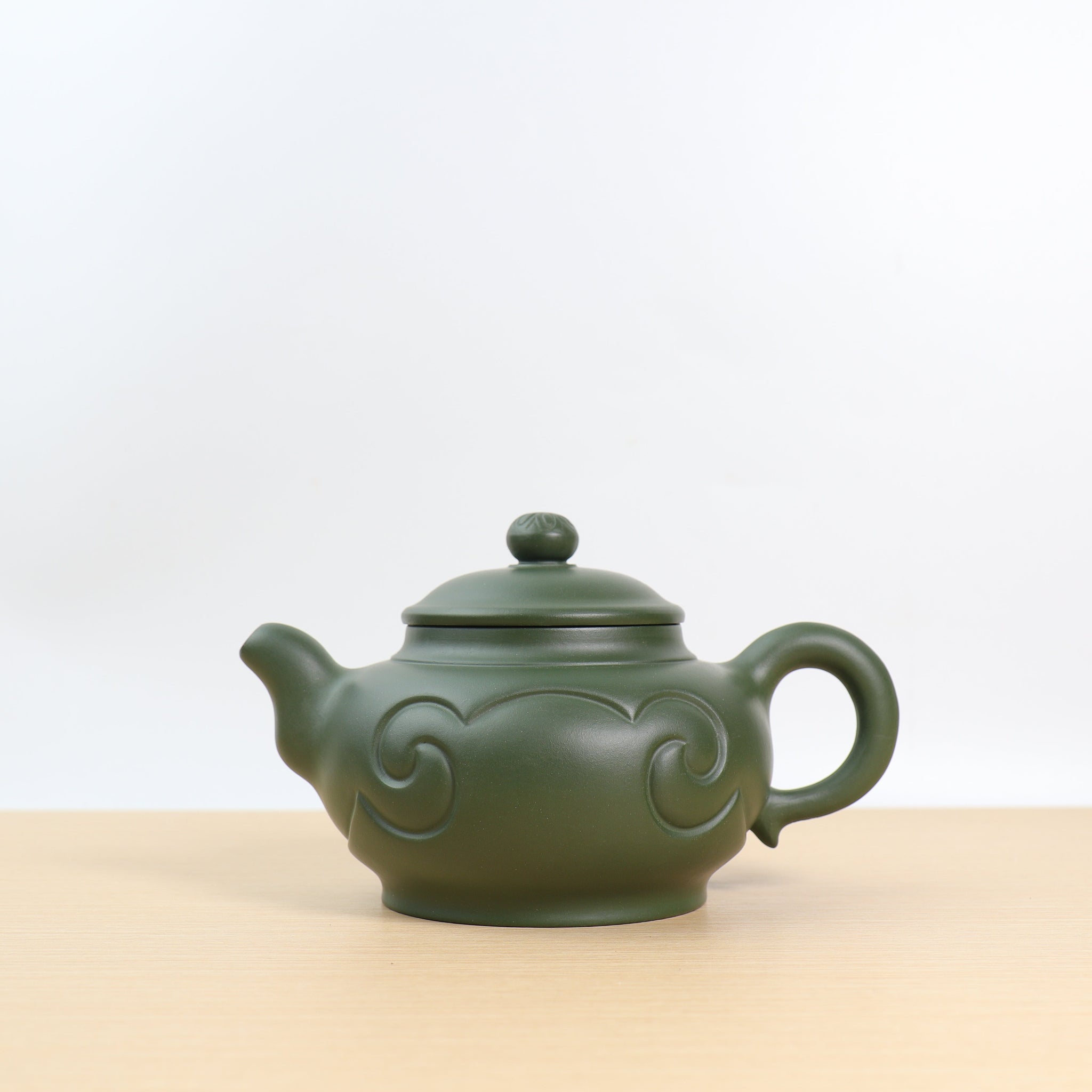 *Autumn Reward｜Buy one get five free* [Han Yun Ruyi] Fully handmade green clay and purple sand teapot