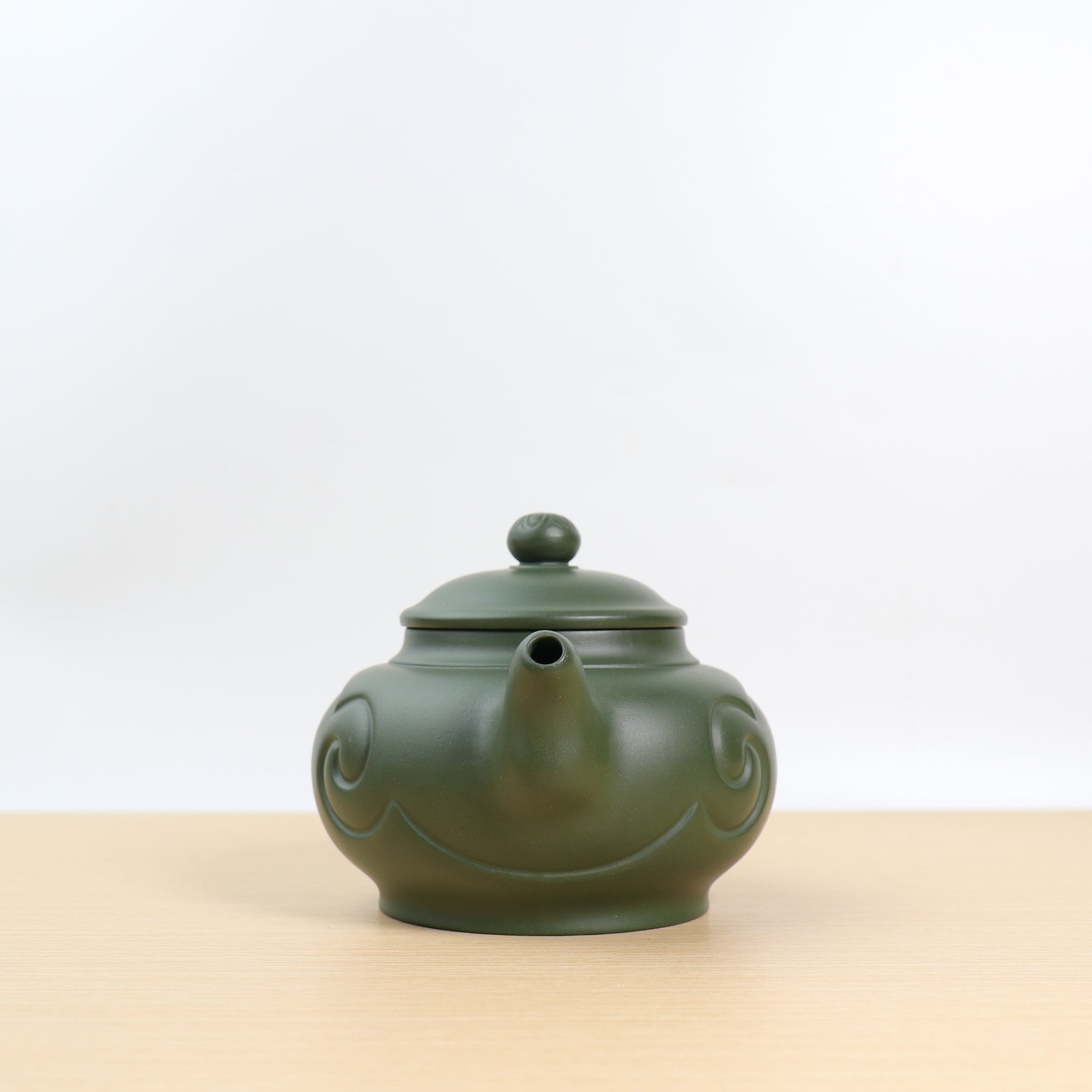 *Autumn Reward｜Buy one get five free* [Han Yun Ruyi] Fully handmade green clay and purple sand teapot