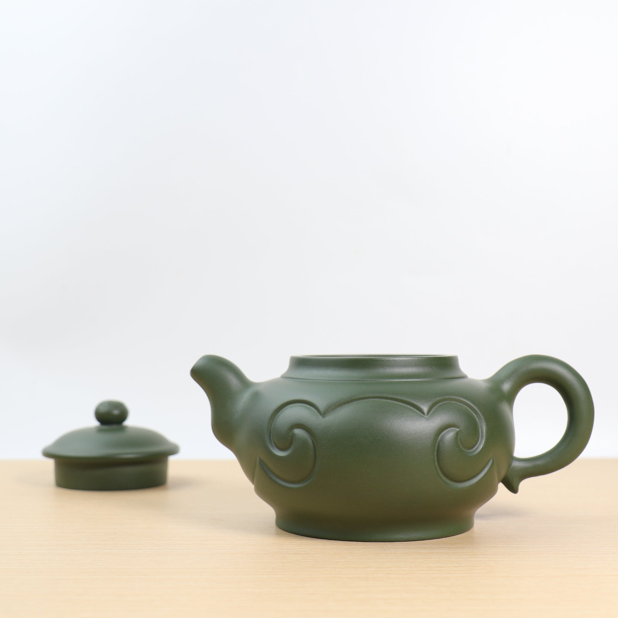 *Autumn Reward｜Buy one get five free* [Han Yun Ruyi] Fully handmade green clay and purple sand teapot