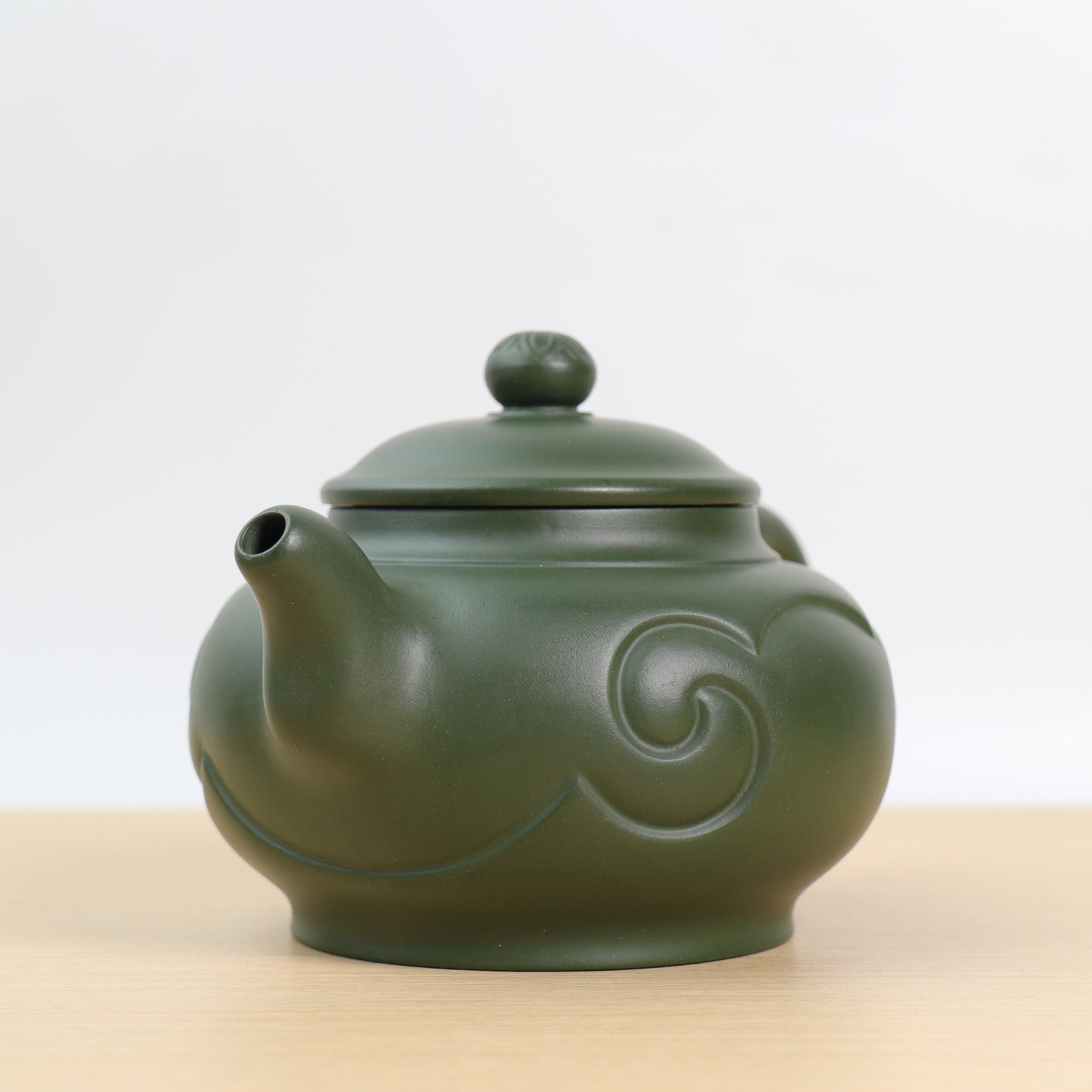 *Autumn Reward｜Buy one get five free* [Han Yun Ruyi] Fully handmade green clay and purple sand teapot