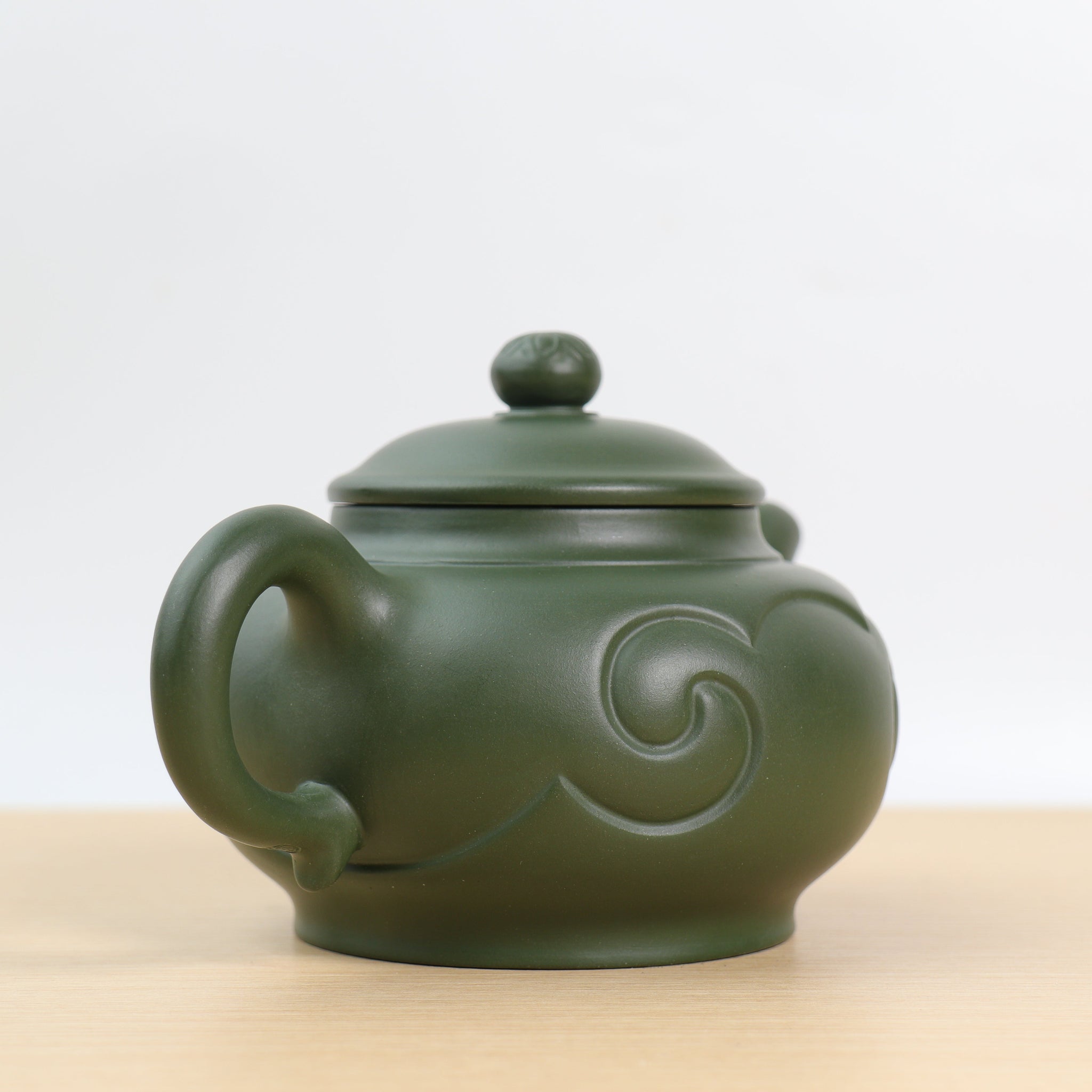 *Autumn Reward｜Buy one get five free* [Han Yun Ruyi] Fully handmade green clay and purple sand teapot