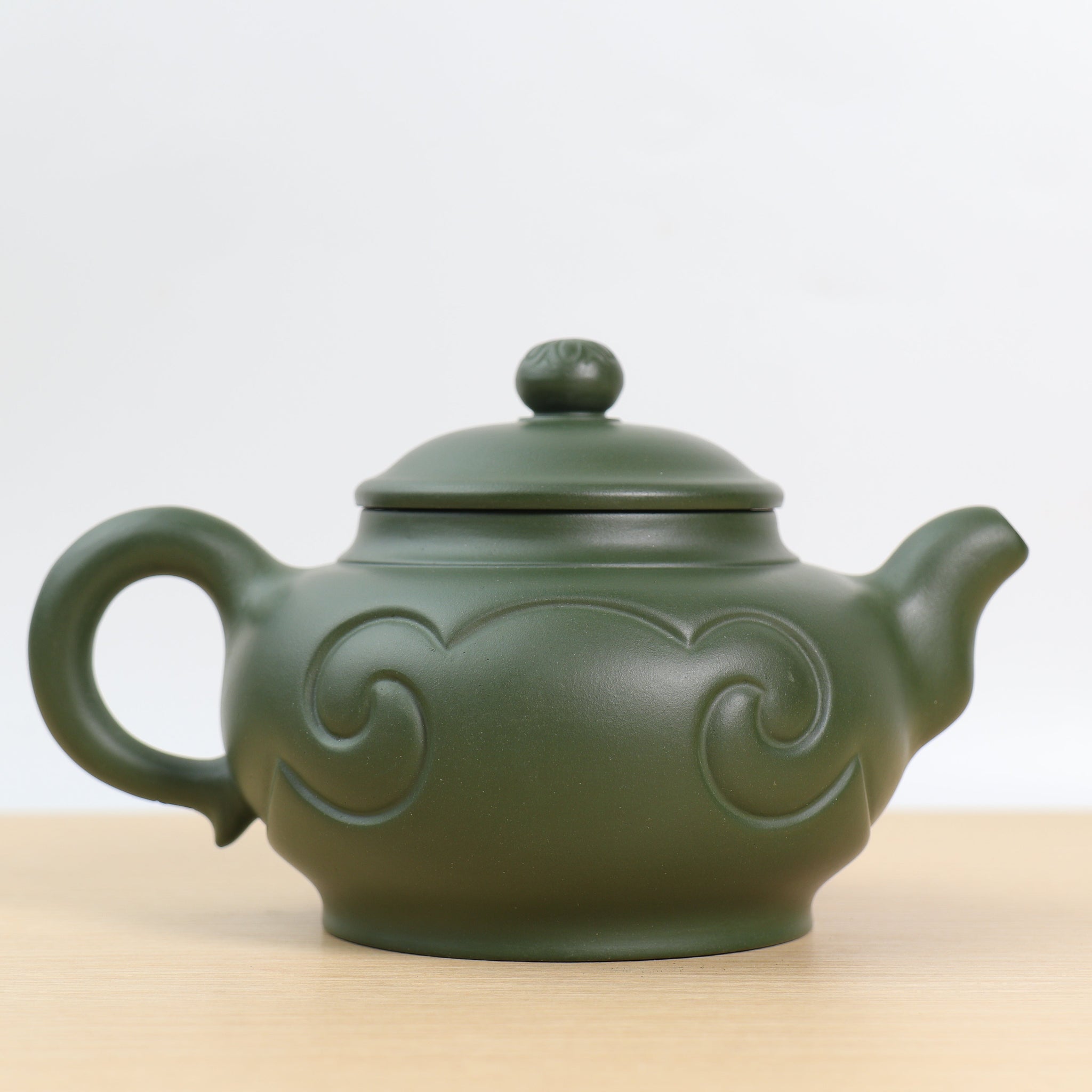 *Autumn Reward｜Buy one get five free* [Han Yun Ruyi] Fully handmade green clay and purple sand teapot