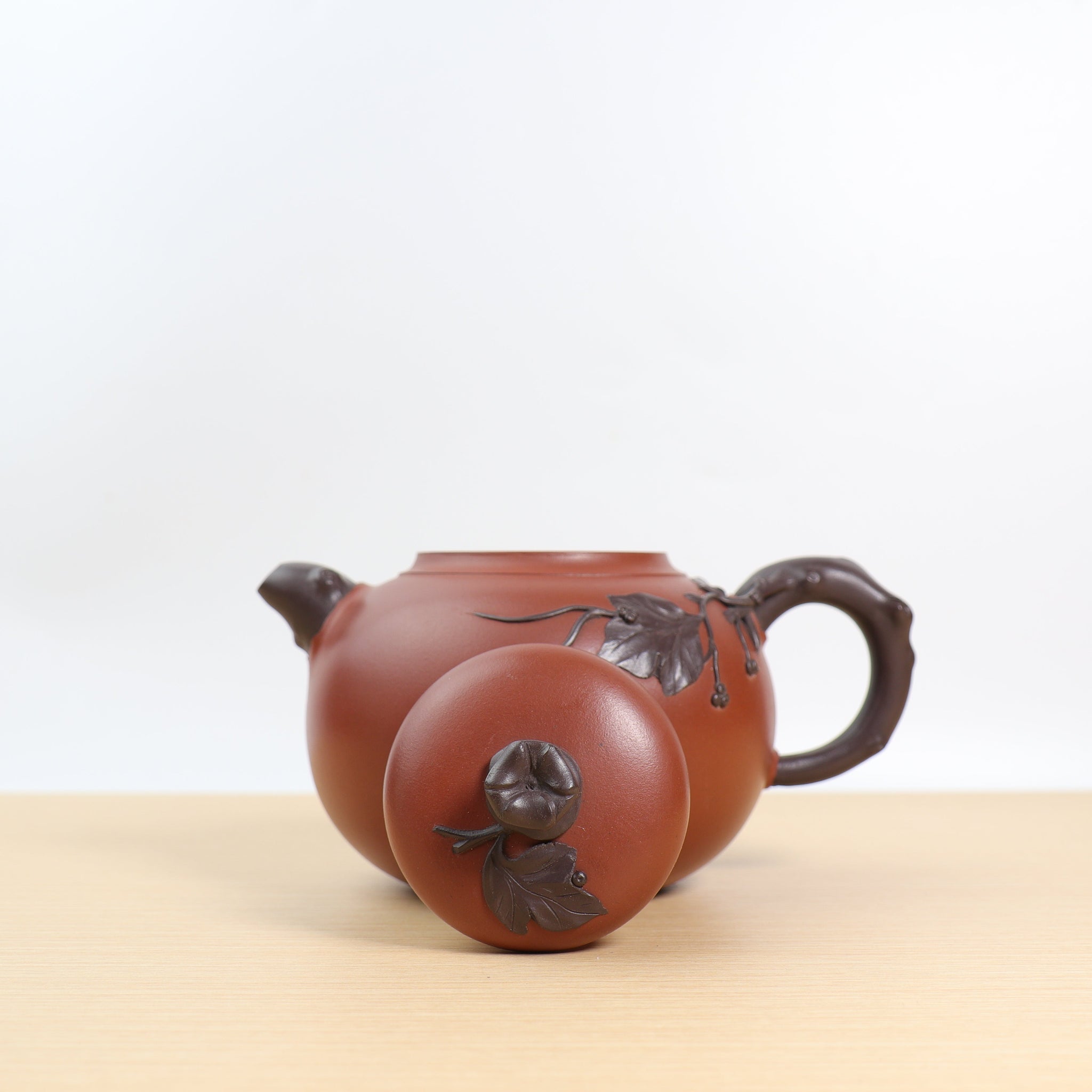 *Autumn Reward｜Buy one, get five free* [Shuoguo] Fully handmade purple sand teapot with red mud decals