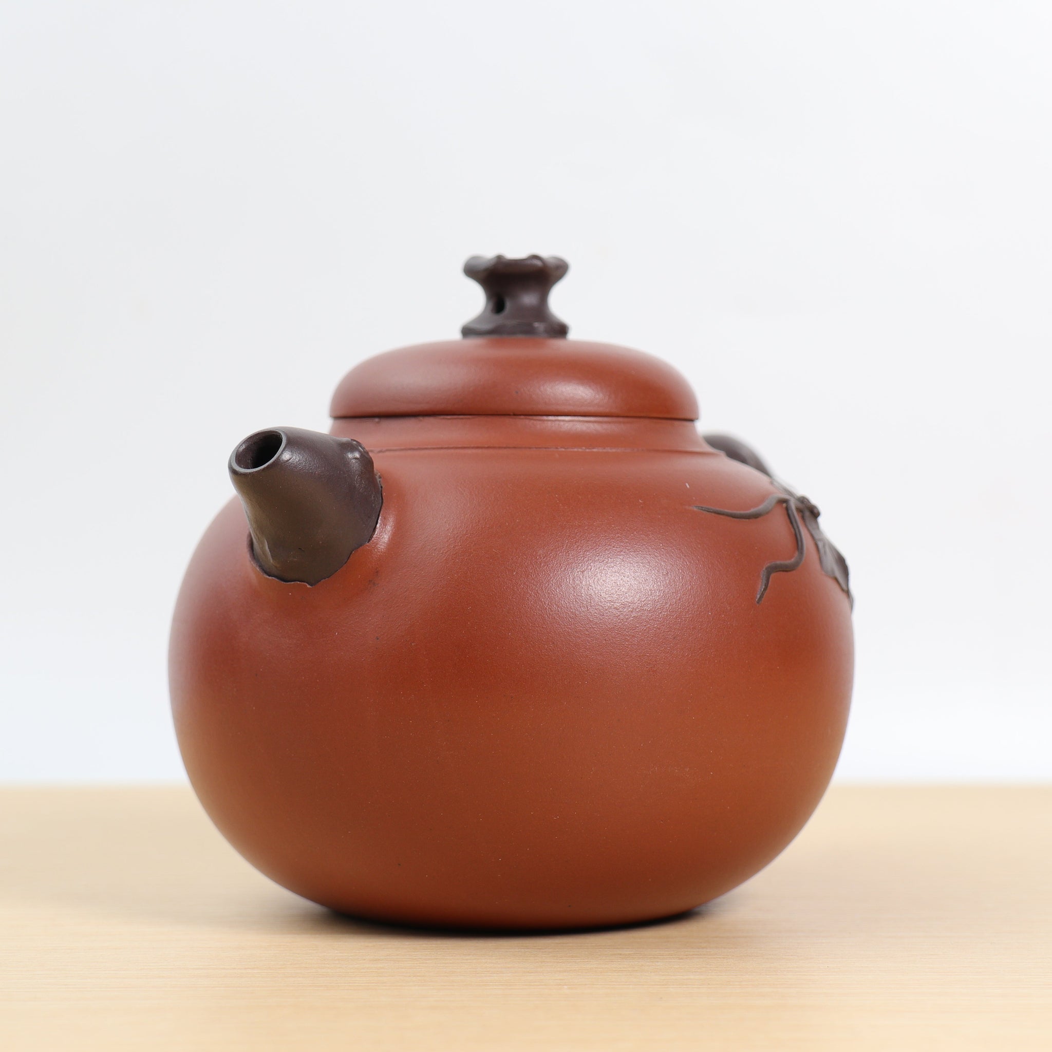 *Autumn Reward｜Buy one, get five free* [Shuoguo] Fully handmade purple sand teapot with red mud decals