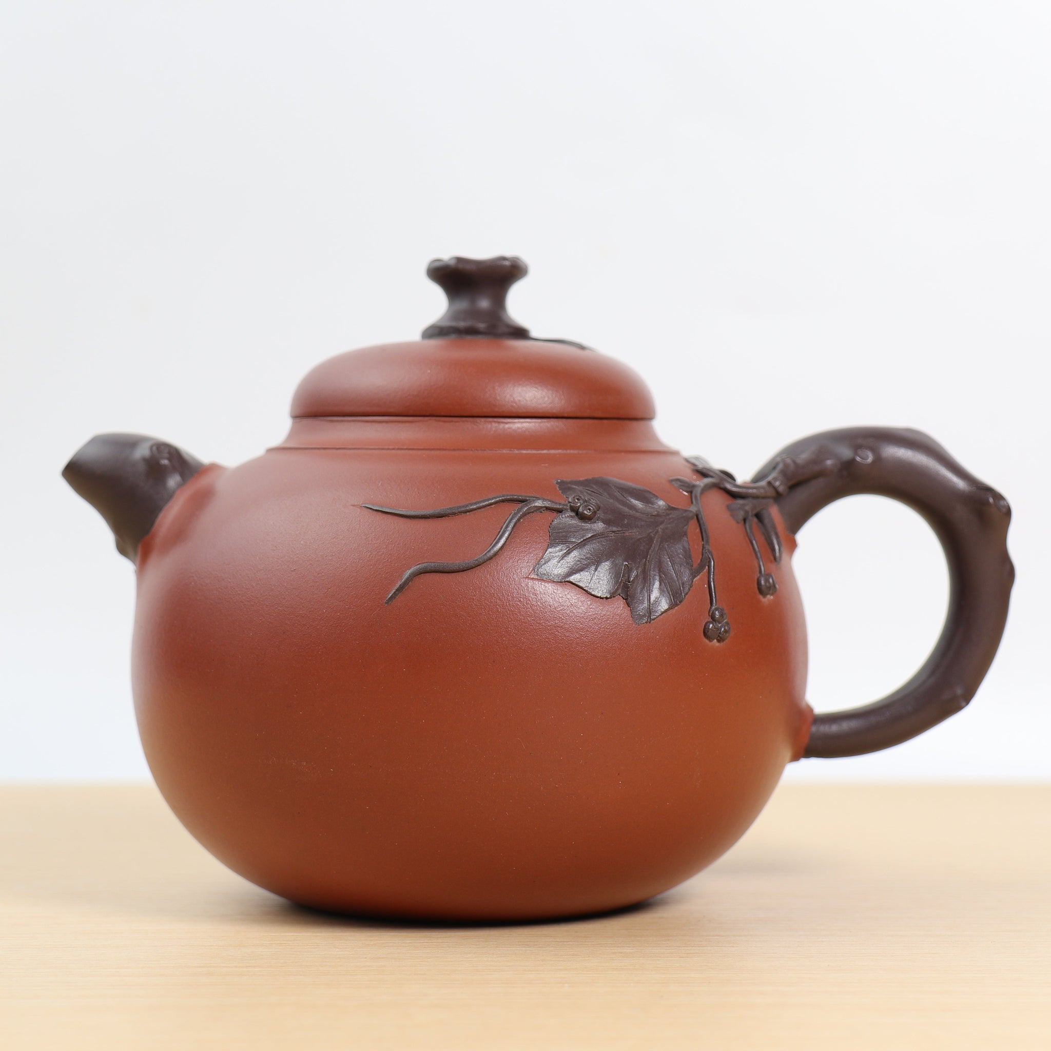 *Autumn Reward｜Buy one, get five free* [Shuoguo] Fully handmade purple sand teapot with red mud decals