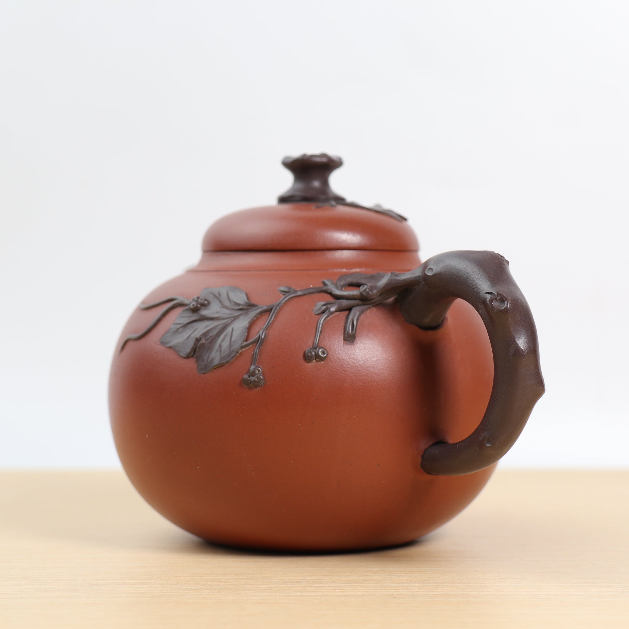 *Autumn Reward｜Buy one, get five free* [Shuoguo] Fully handmade purple sand teapot with red mud decals