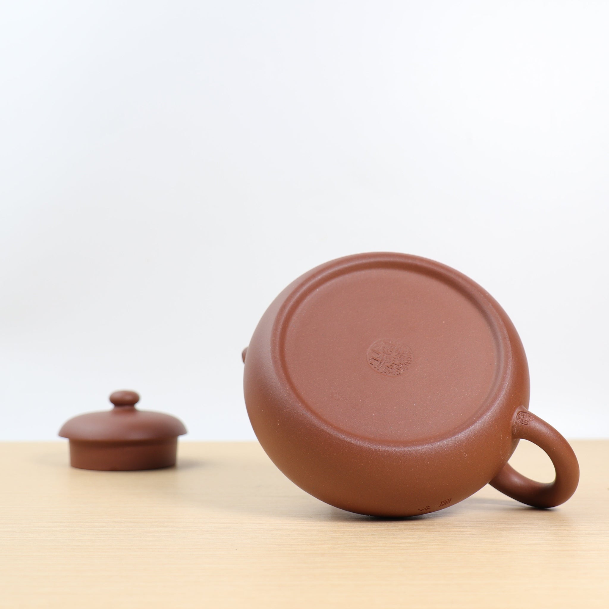 *Autumn Reward｜Buy one get five free* [Hanquan] Fully handmade purple sand teapot carved with red clay