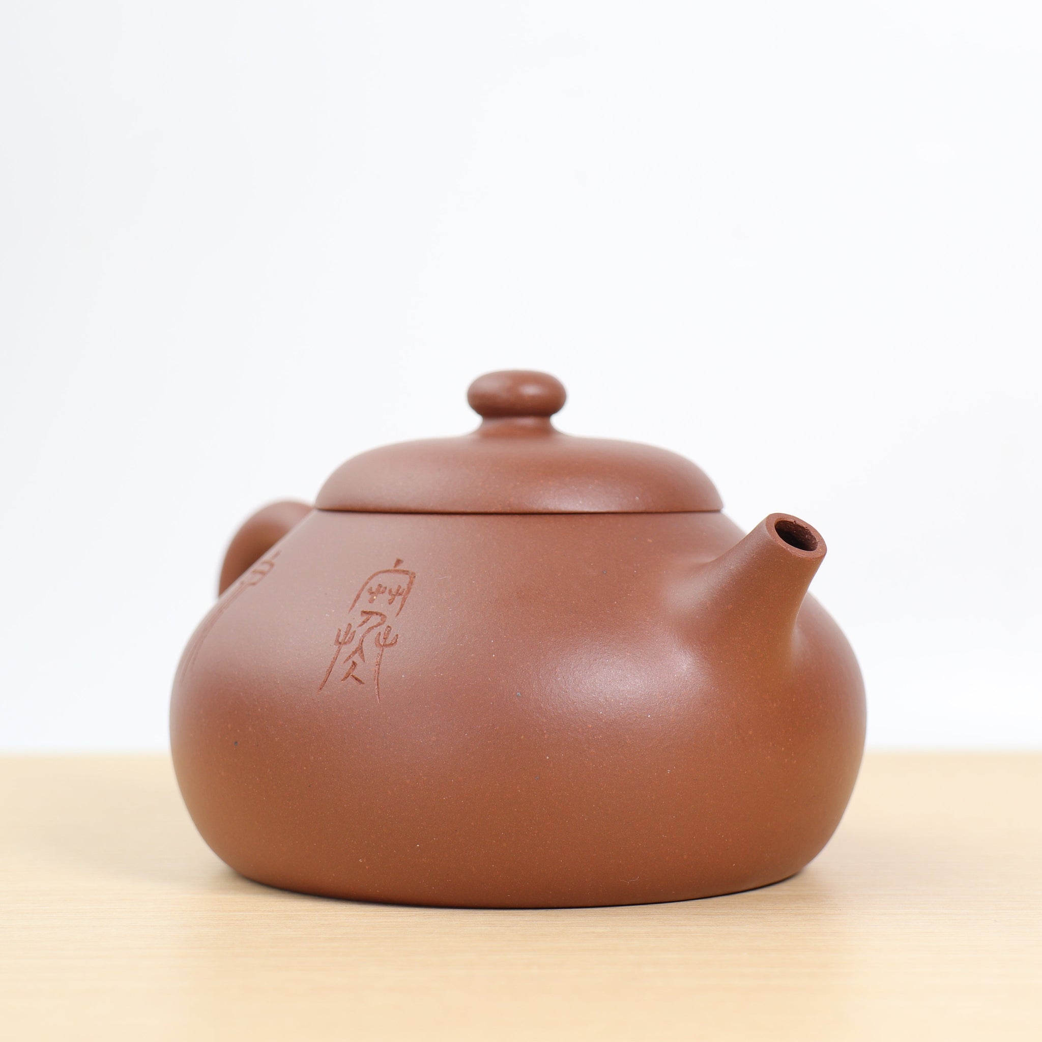 *Autumn Reward｜Buy one get five free* [Hanquan] Fully handmade purple sand teapot carved with red clay