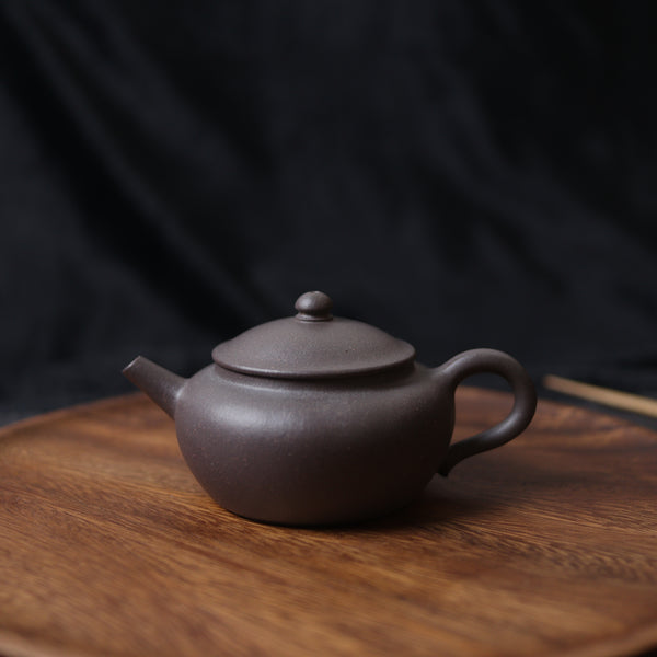 （已售出）*新品*【笠帽】全手工紫泥段泥共生礦紫砂茶壺