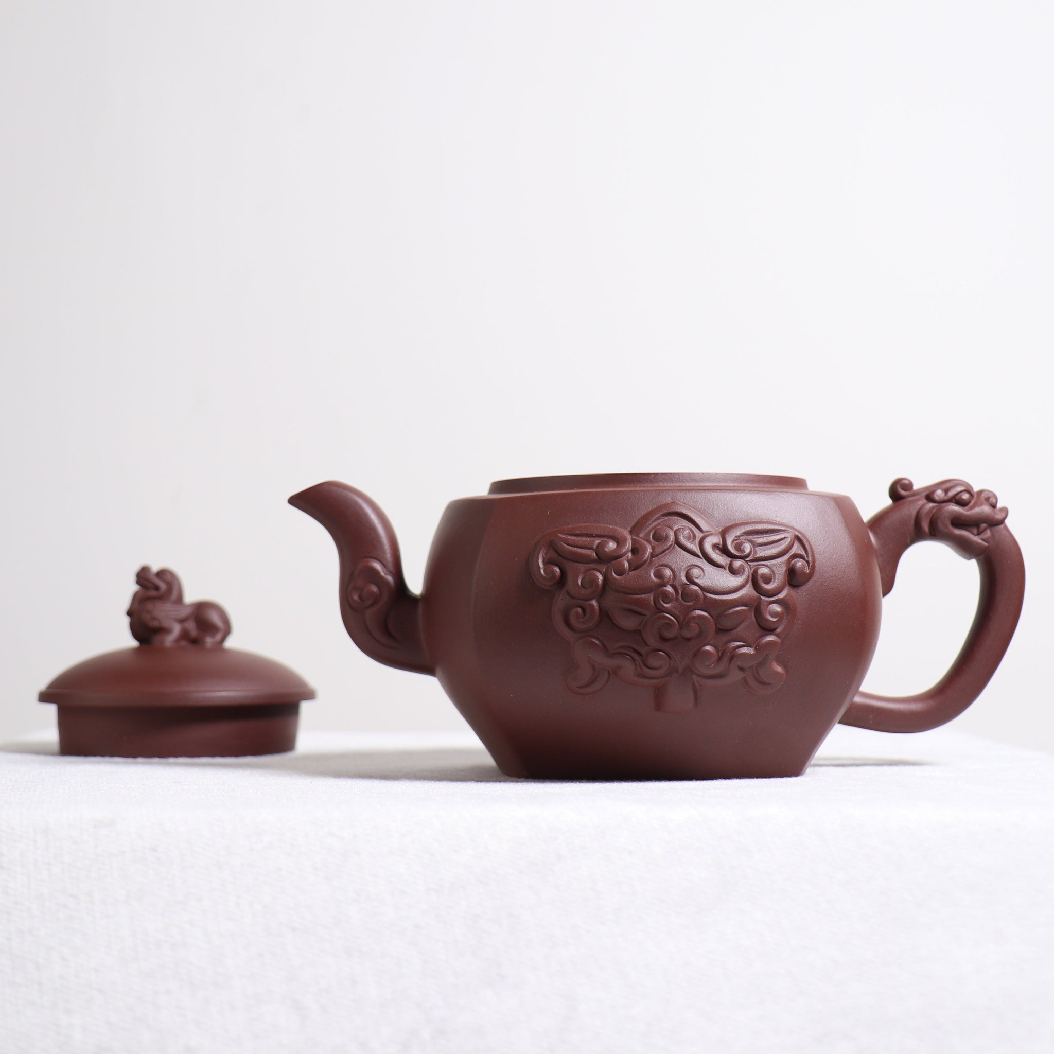 *Autumn Reward｜Buy one get three free*【Sifang Longzun】Original Mineral Purple Clay Teapot