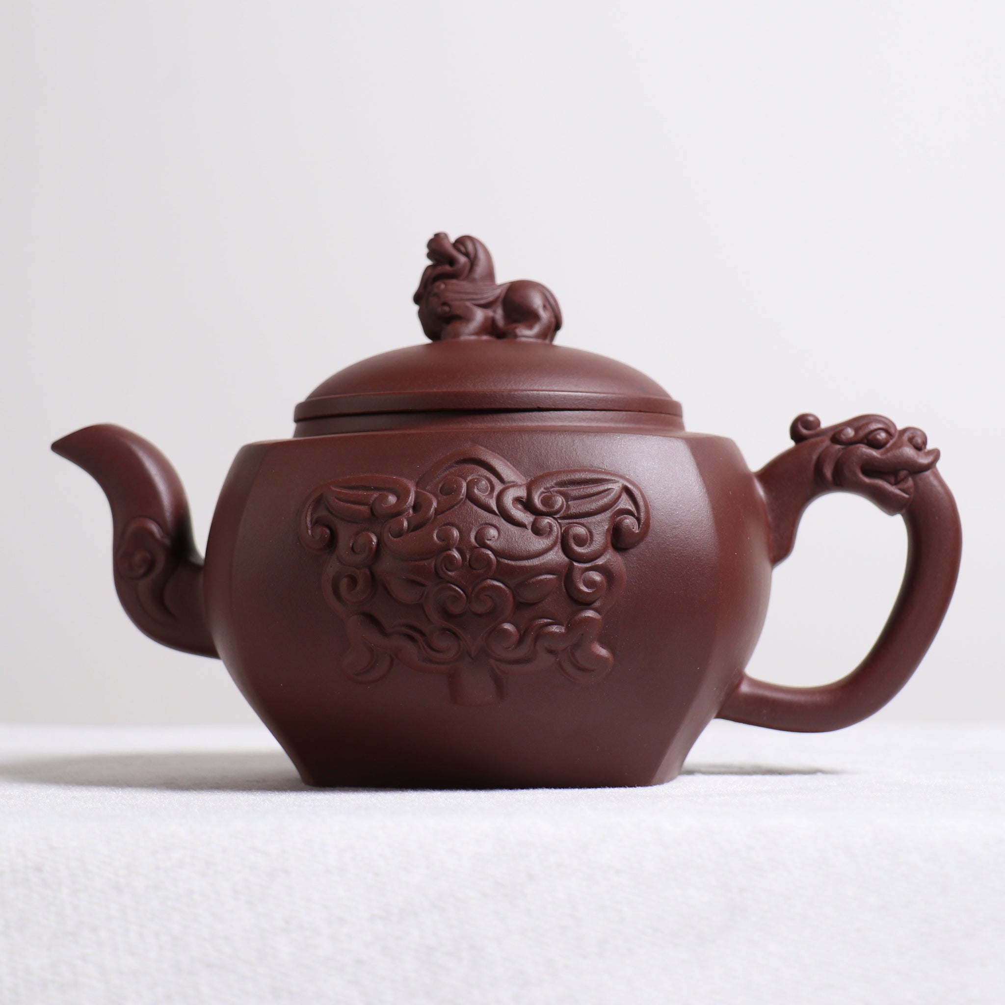 *Autumn Reward｜Buy one get three free*【Sifang Longzun】Original Mineral Purple Clay Teapot