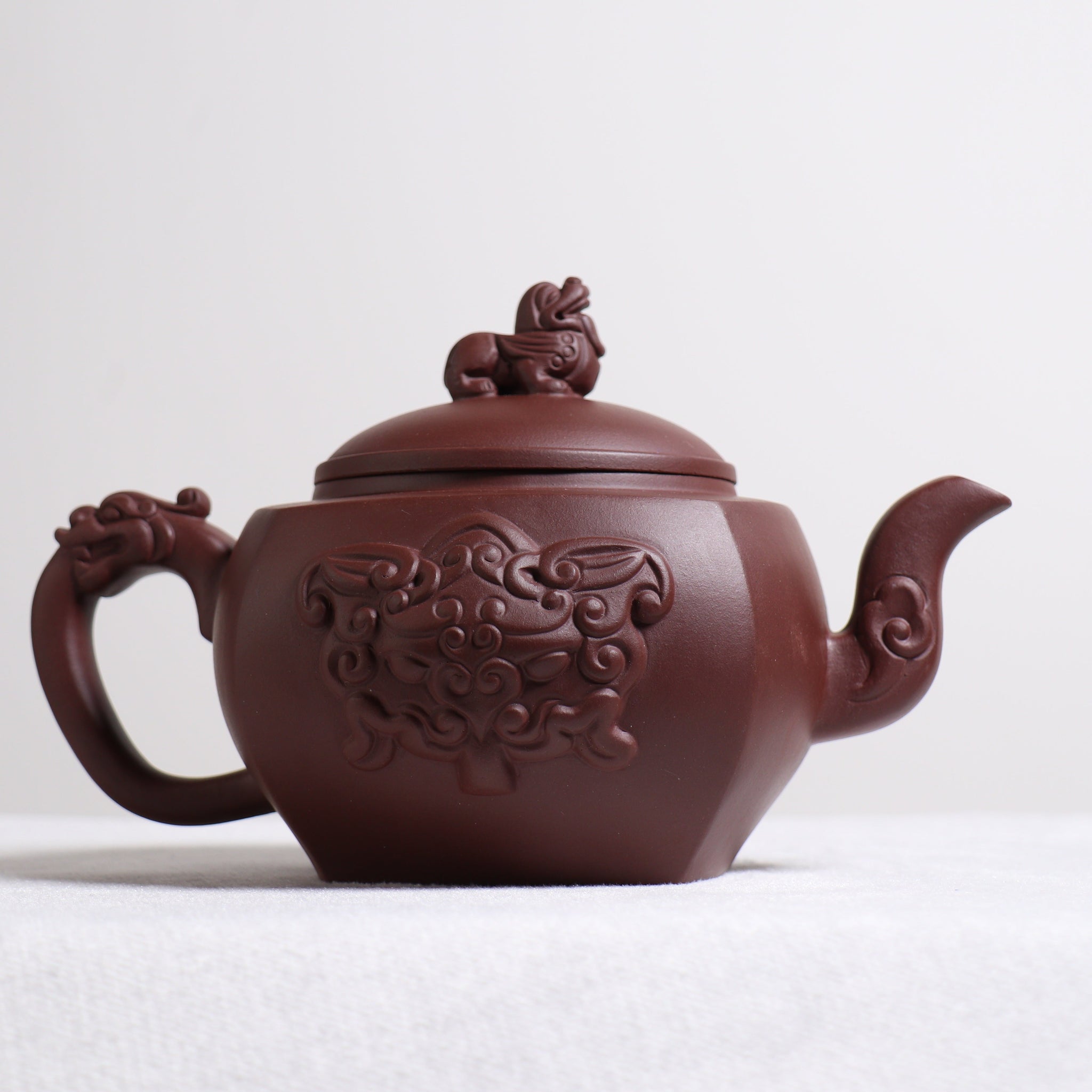 *Autumn Reward｜Buy one get three free*【Sifang Longzun】Original Mineral Purple Clay Teapot