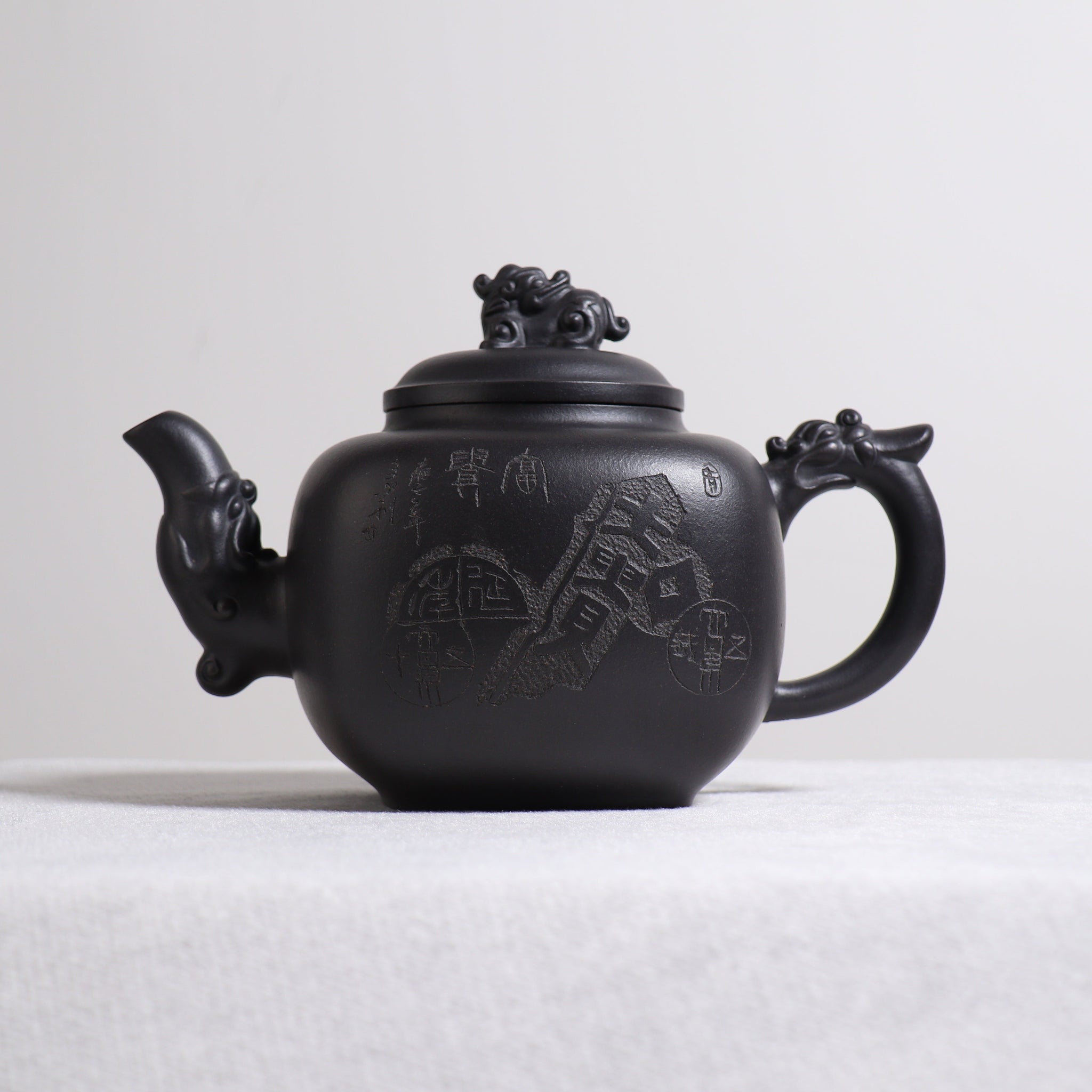 *Autumn Reward｜Buy one, get three free* [Dragon Roar] Raw Ore Yellow Auspicious Beast Purple Clay Teapot