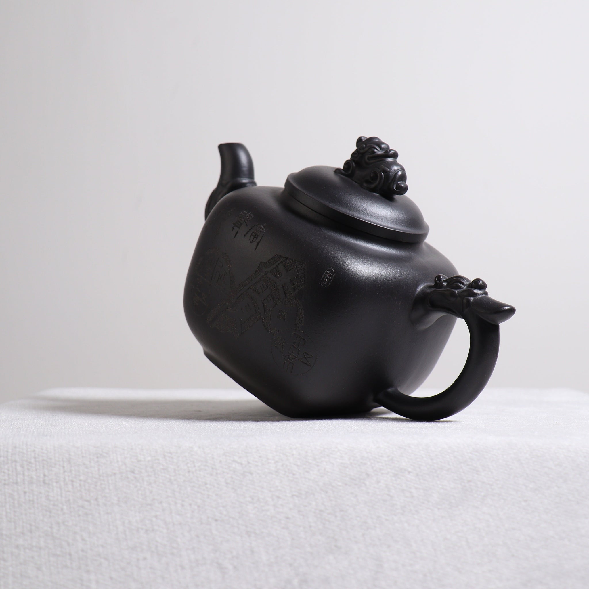 *Autumn Reward｜Buy one, get three free* [Dragon Roar] Raw Ore Yellow Auspicious Beast Purple Clay Teapot