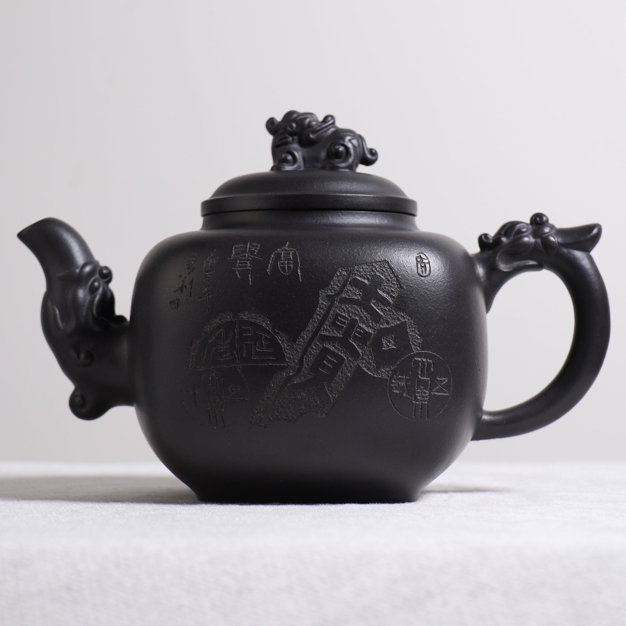 *Autumn Reward｜Buy one, get three free* [Dragon Roar] Raw Ore Yellow Auspicious Beast Purple Clay Teapot