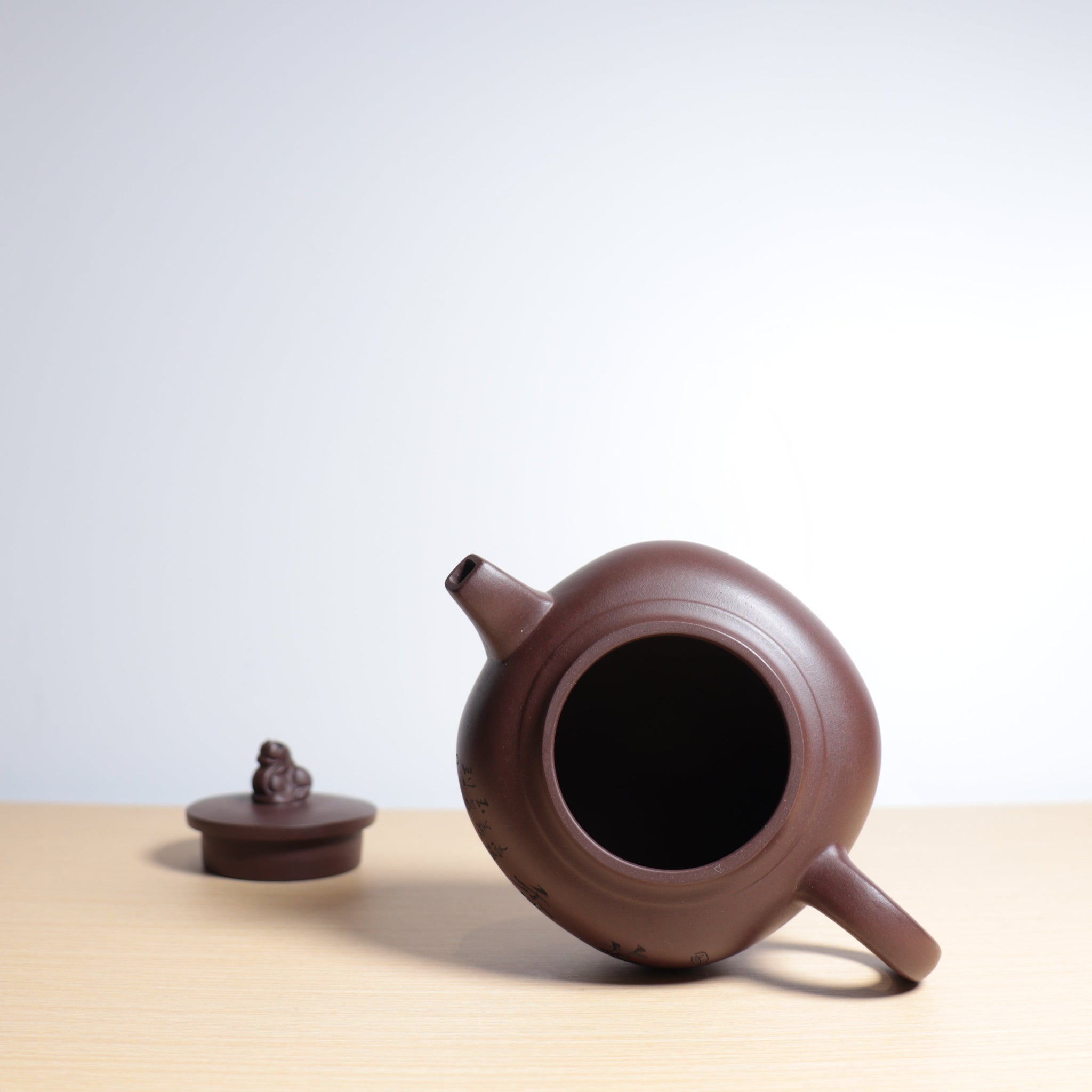 *Autumn Reward｜Buy one, get three free* [Auspicious Beast] Purple Clay Carved Purple Clay Teapot