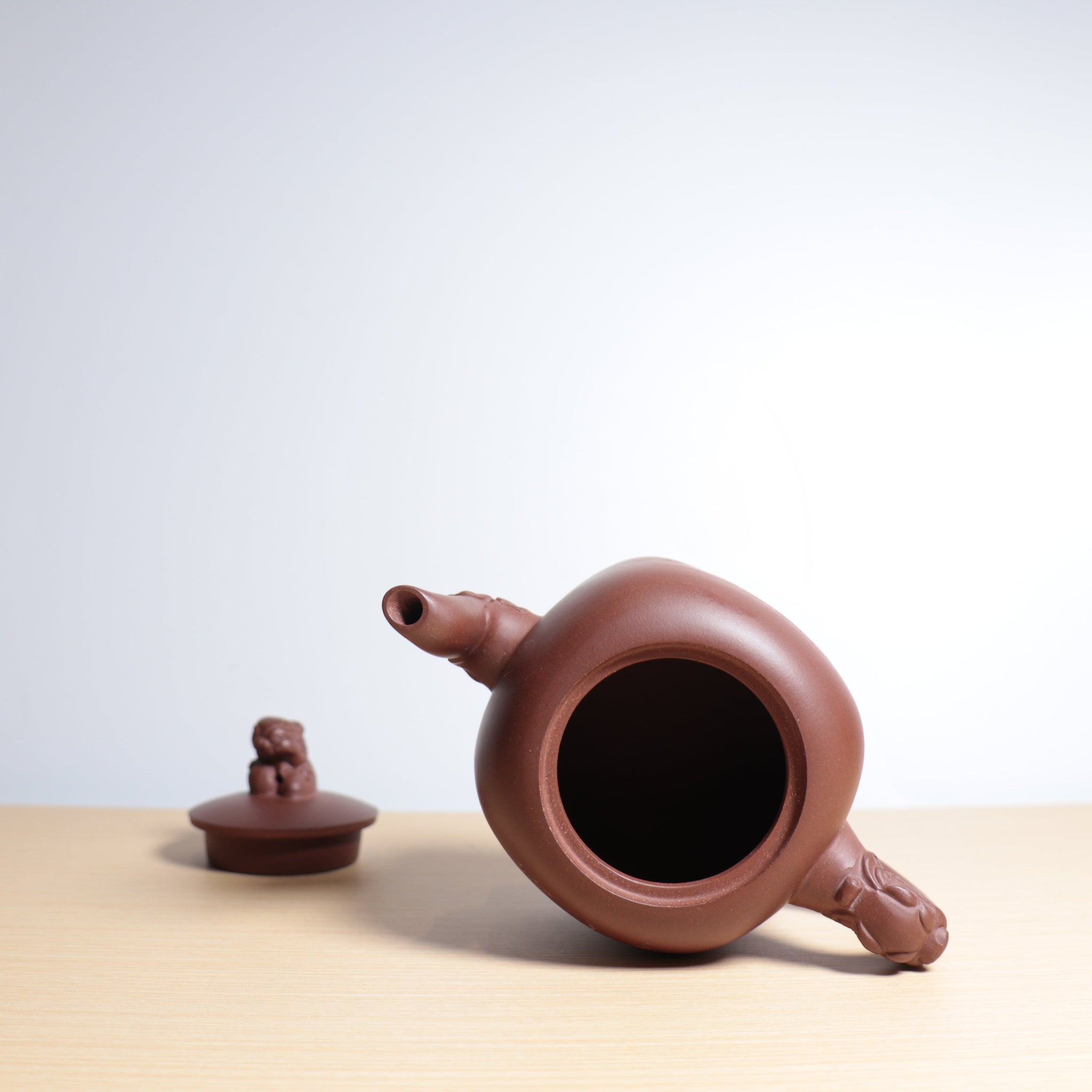 *Autumn Reward｜Buy one, get three free* [Chinese Seal] Raw Mineral Purple Clay Carved Purple Clay Teapot