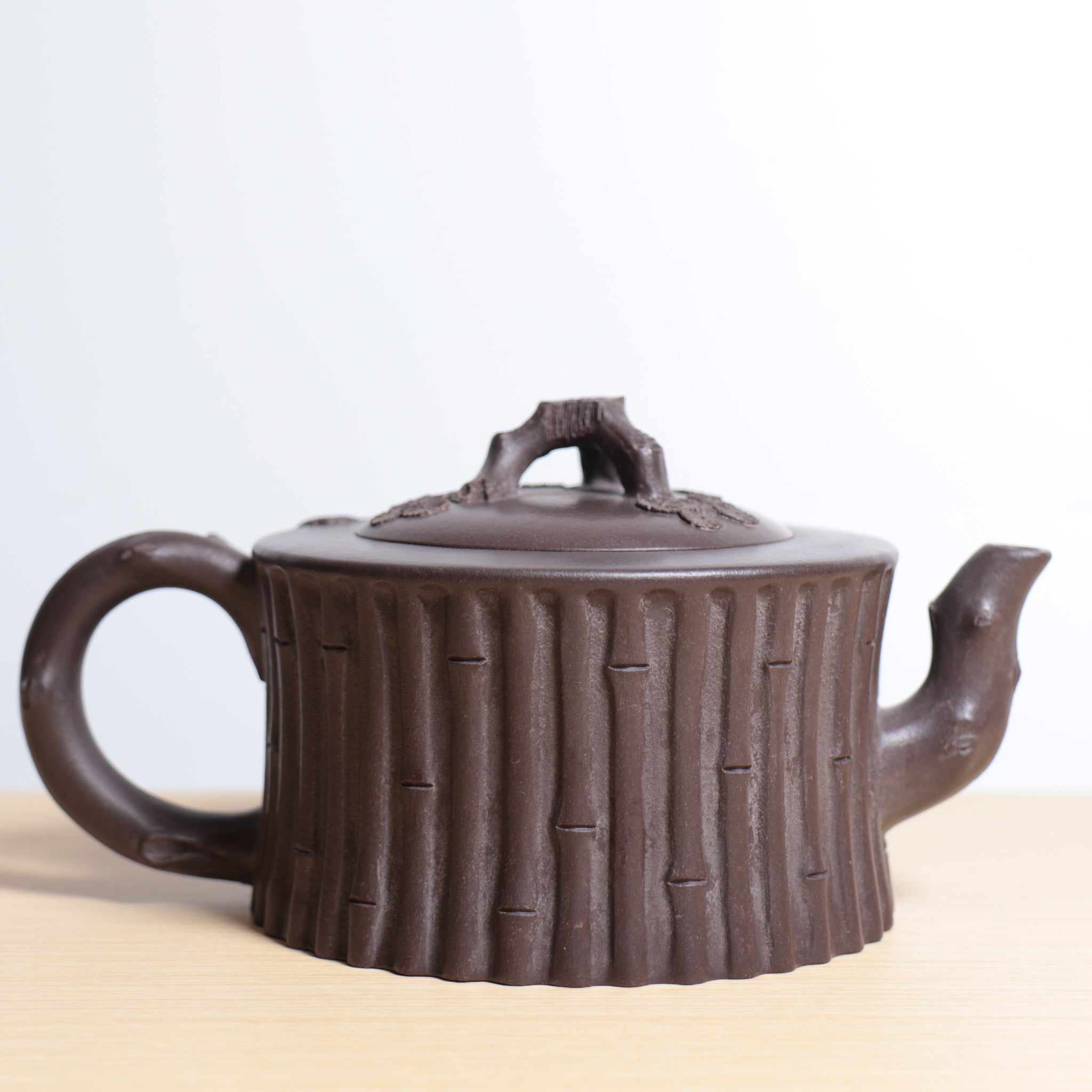 *Autumn reward｜Buy one get three free* [Sanyou Bamboo Segment] Fully handmade original mine old purple clay bamboo style purple sand teapot