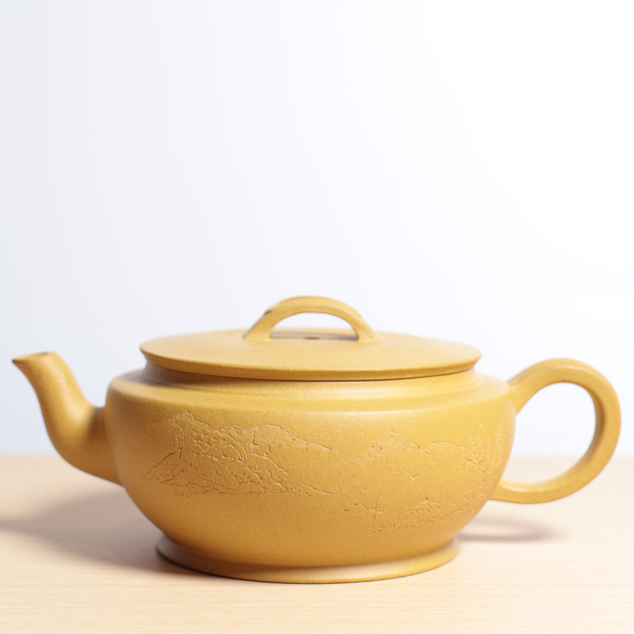 *Autumn Reward｜Buy one and get three free* [Dayun Hanwa] Raw ore golden section clay carved purple clay teapot