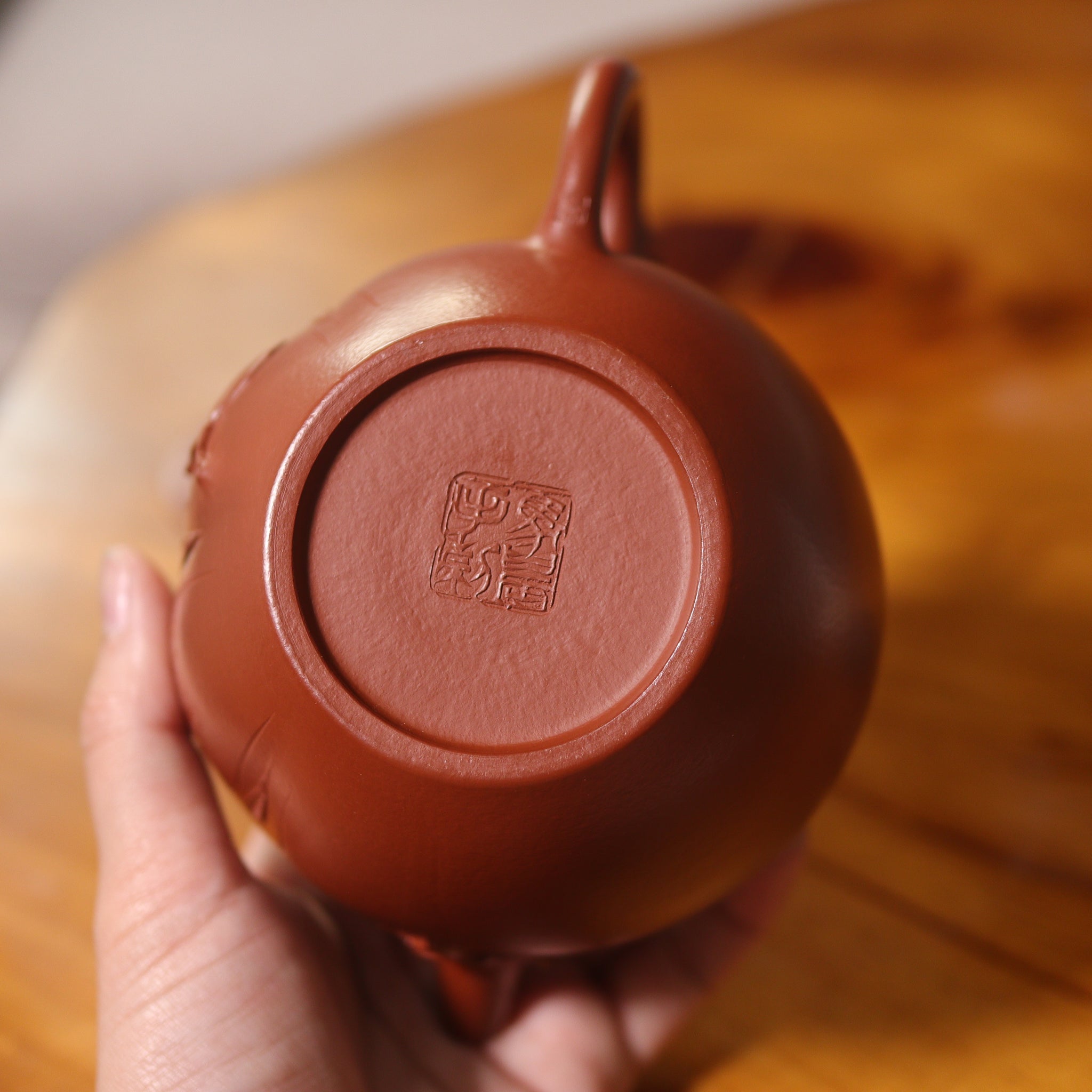 (Sold) *New Product* [Qinglian] Original Mineral Dahongpao Decal Carved Calligraphy and Painting Purple Clay Teapot