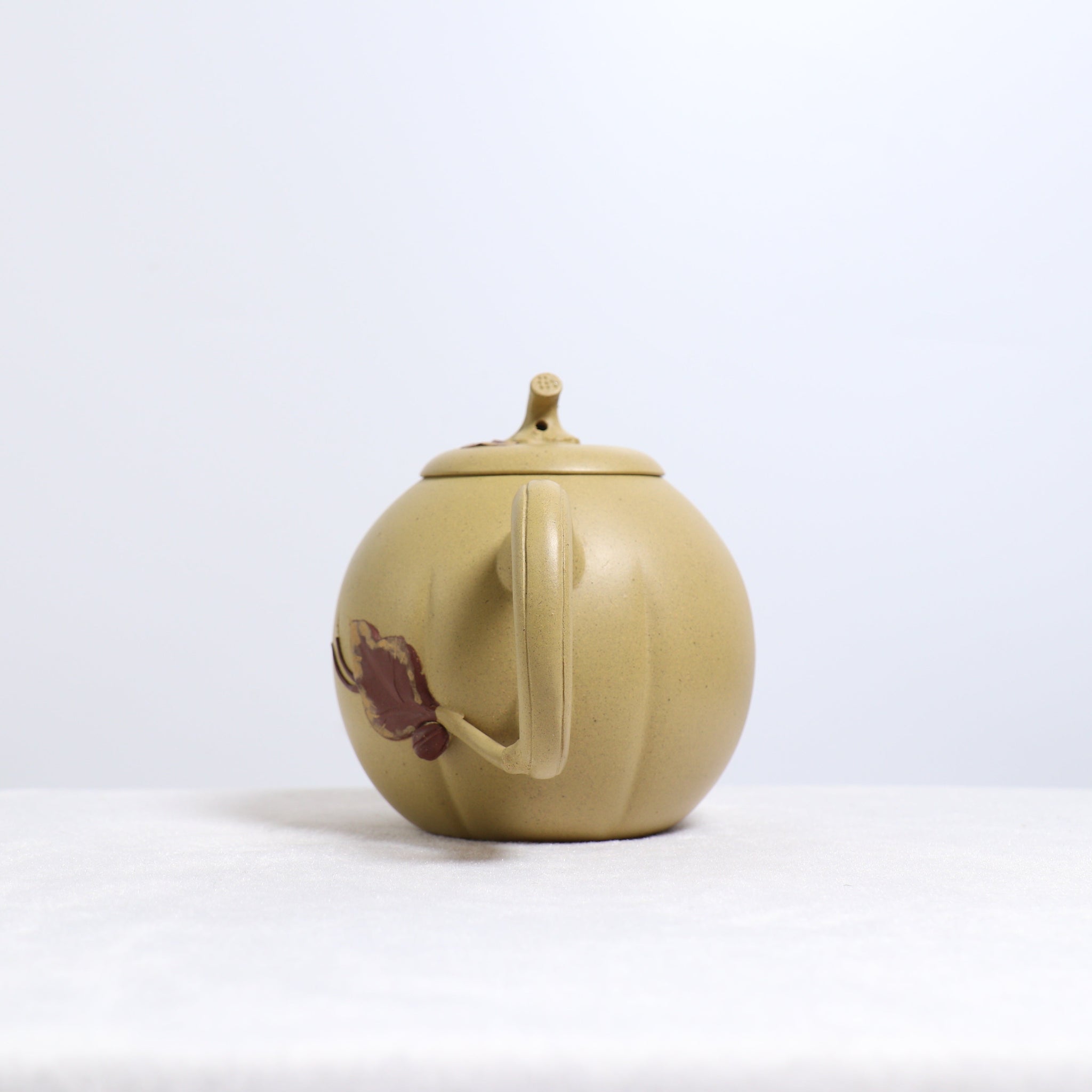 *Autumn Reward｜Buy one, get three free* [Egg Melon] Raw Mineral Yellow Segment Mud Decal Purple Clay Teapot