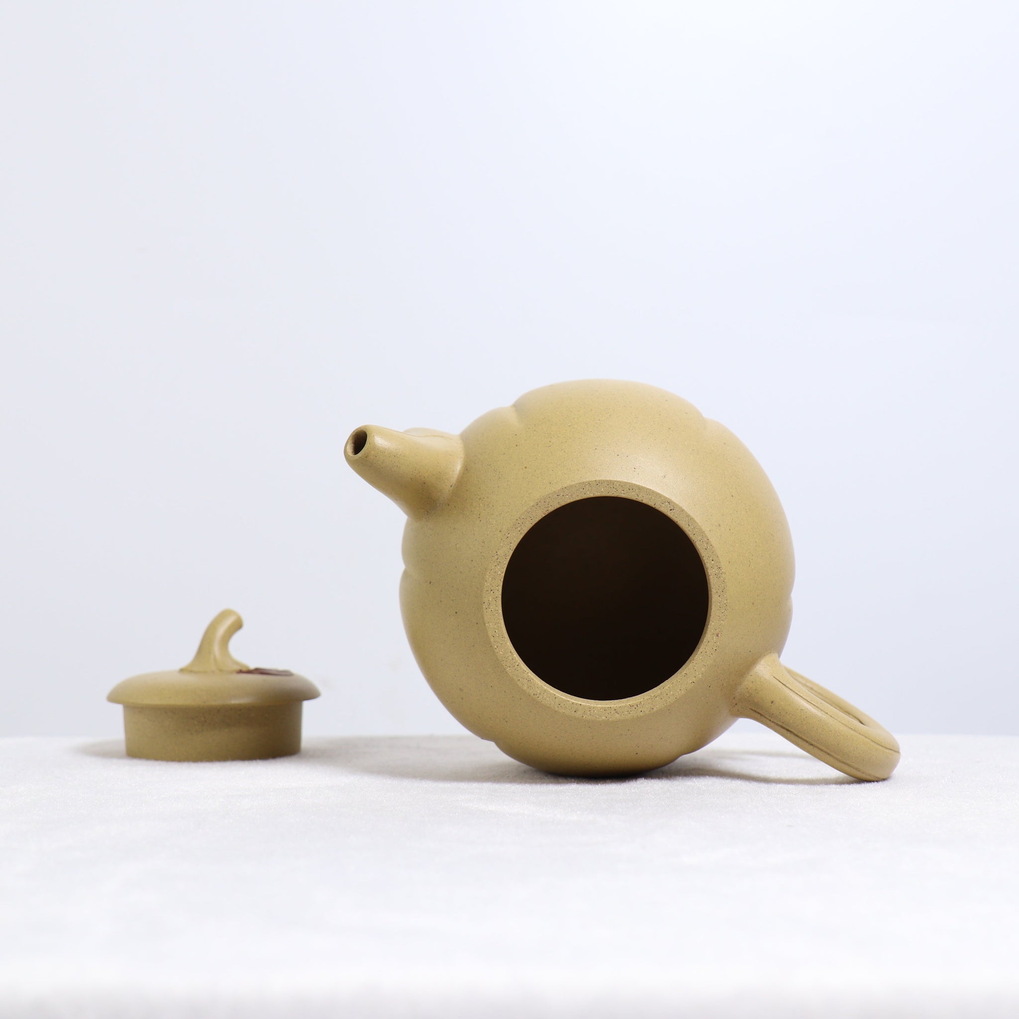 *Autumn Reward｜Buy one, get three free* [Egg Melon] Raw Mineral Yellow Segment Mud Decal Purple Clay Teapot