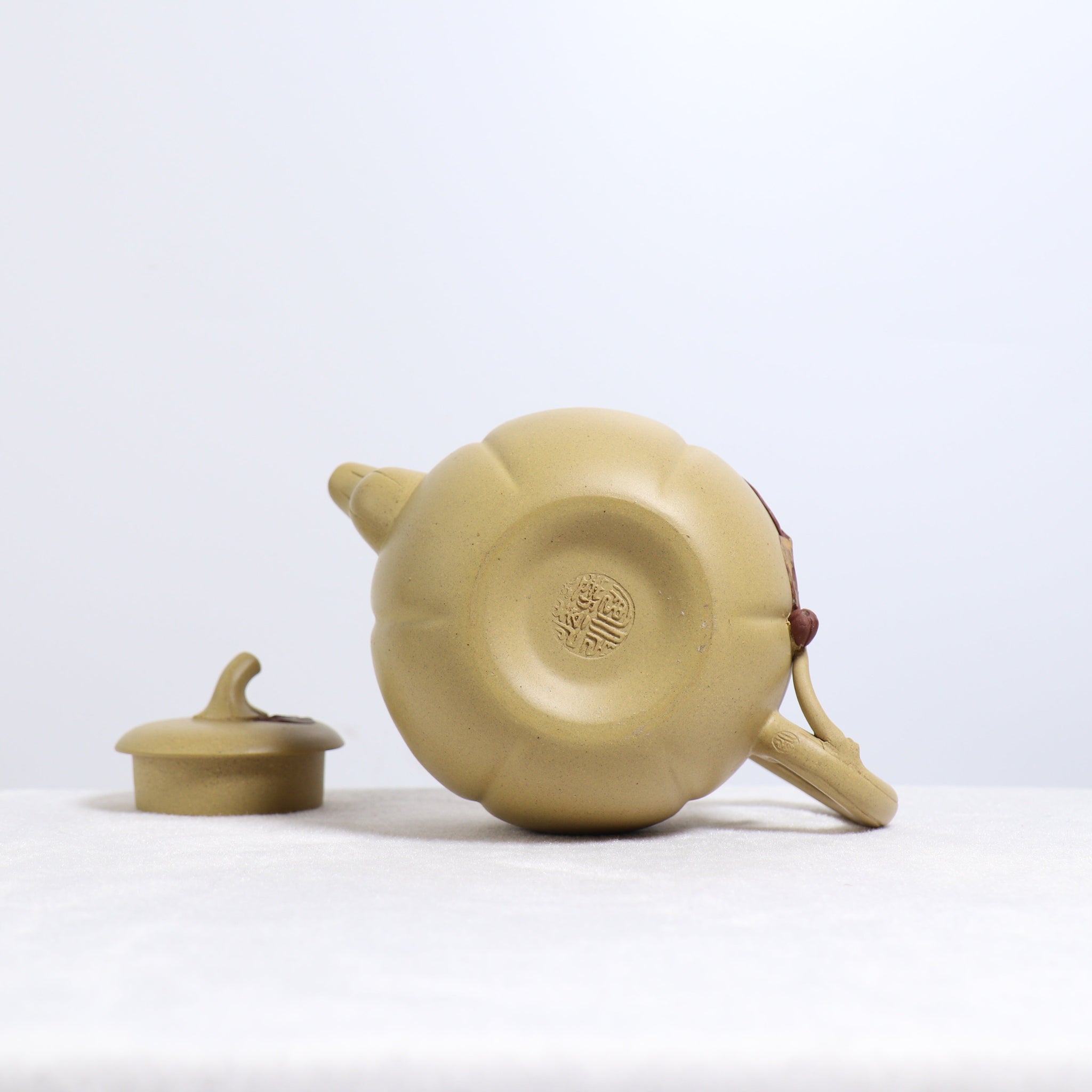 *Autumn Reward｜Buy one, get three free* [Egg Melon] Raw Mineral Yellow Segment Mud Decal Purple Clay Teapot