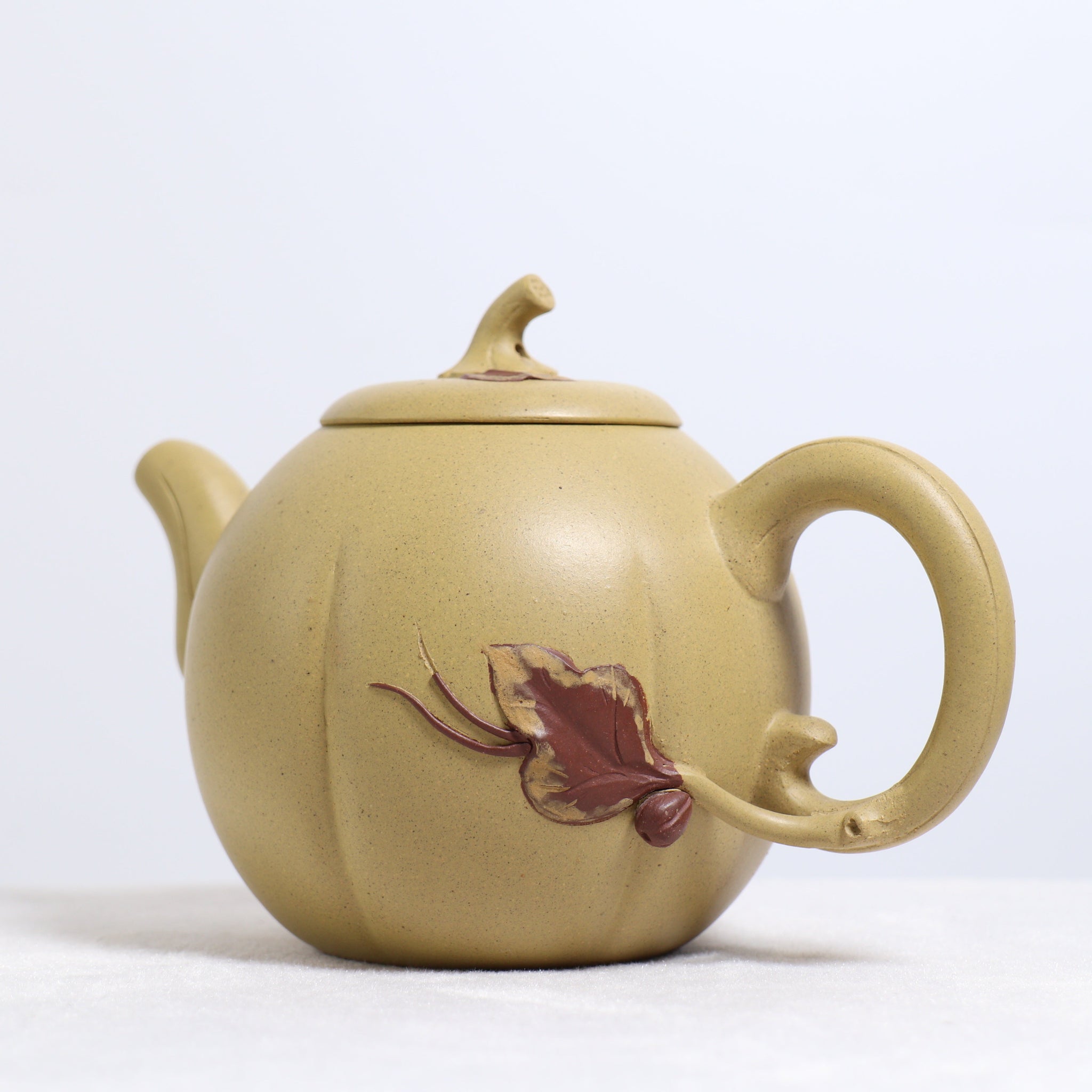 *Autumn Reward｜Buy one, get three free* [Egg Melon] Raw Mineral Yellow Segment Mud Decal Purple Clay Teapot