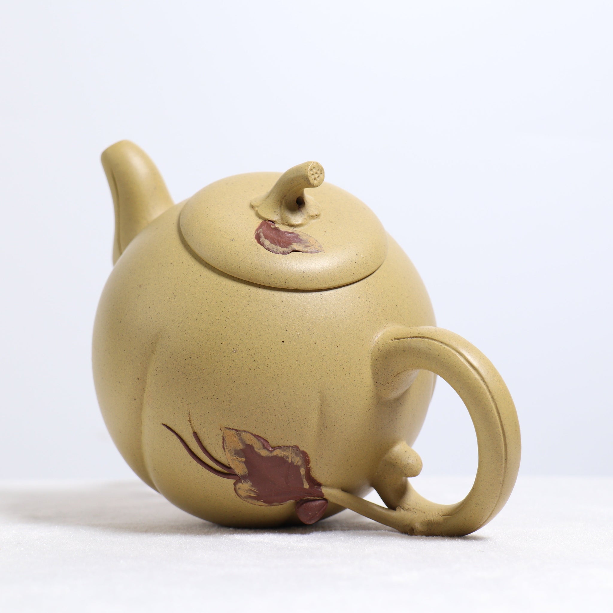 *Autumn Reward｜Buy one, get three free* [Egg Melon] Raw Mineral Yellow Segment Mud Decal Purple Clay Teapot