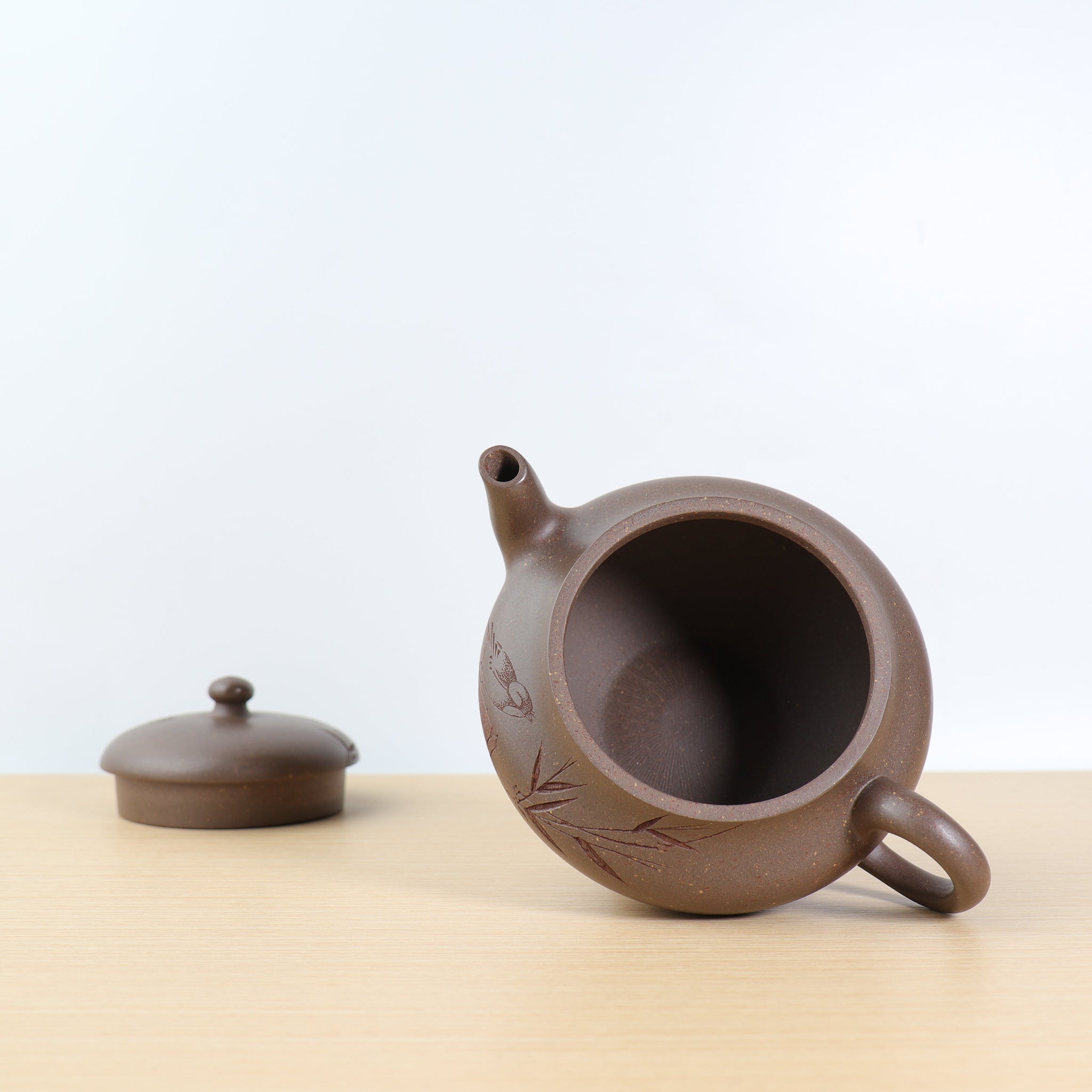 *Autumn reward｜Buy one get three free* [Half-day leisure] Fully handmade purple clay teapot carved from raw ore clay