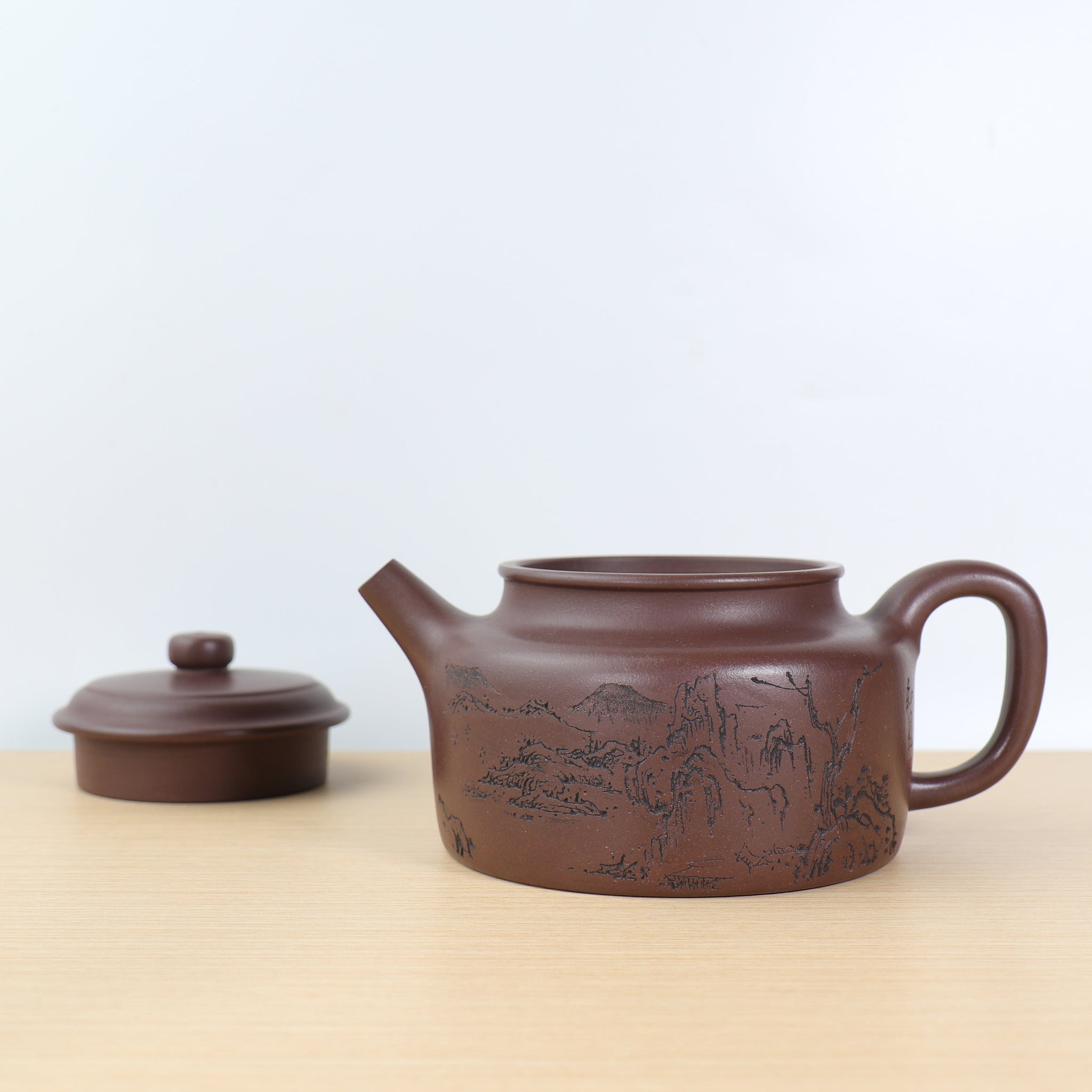 *Autumn Reward｜Buy one get three free* [De Zhong] Original ore old purple clay carved purple clay teapot 