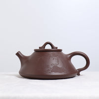 *Autumn reward｜Buy one get three free*【Stone Scoop】Original Purple Clay Carved Purple Clay Teapot