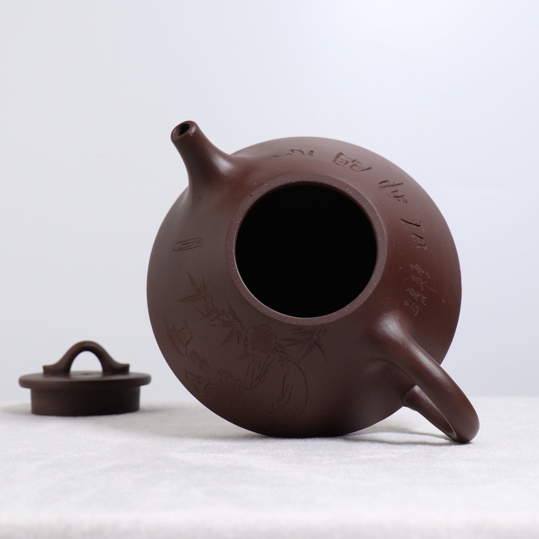 *Autumn reward｜Buy one get three free*【Stone Scoop】Original Purple Clay Carved Purple Clay Teapot