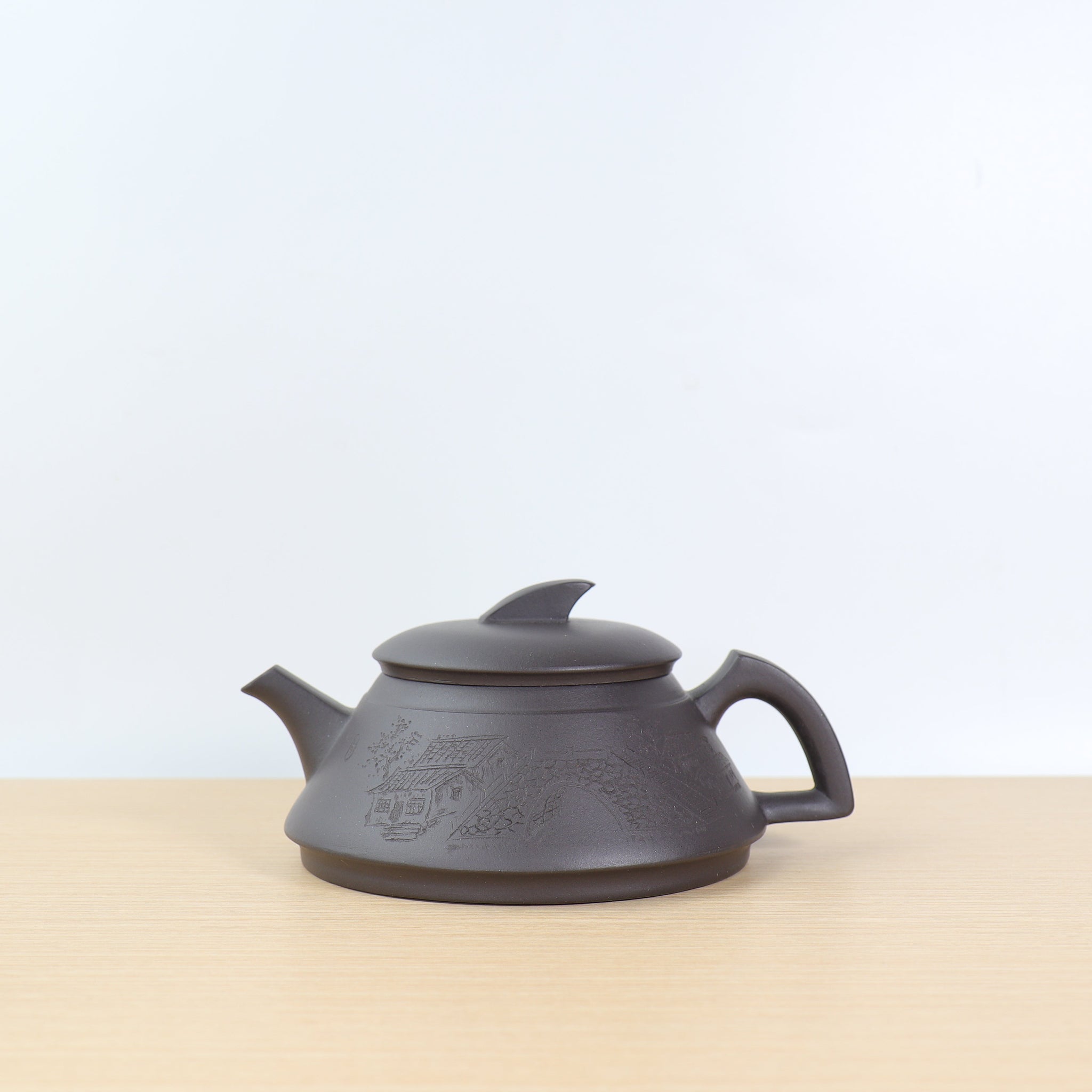 *Autumn Reward｜Buy one, get three free* [Smooth sailing] Stone Yellow Carved Purple Clay Teapot