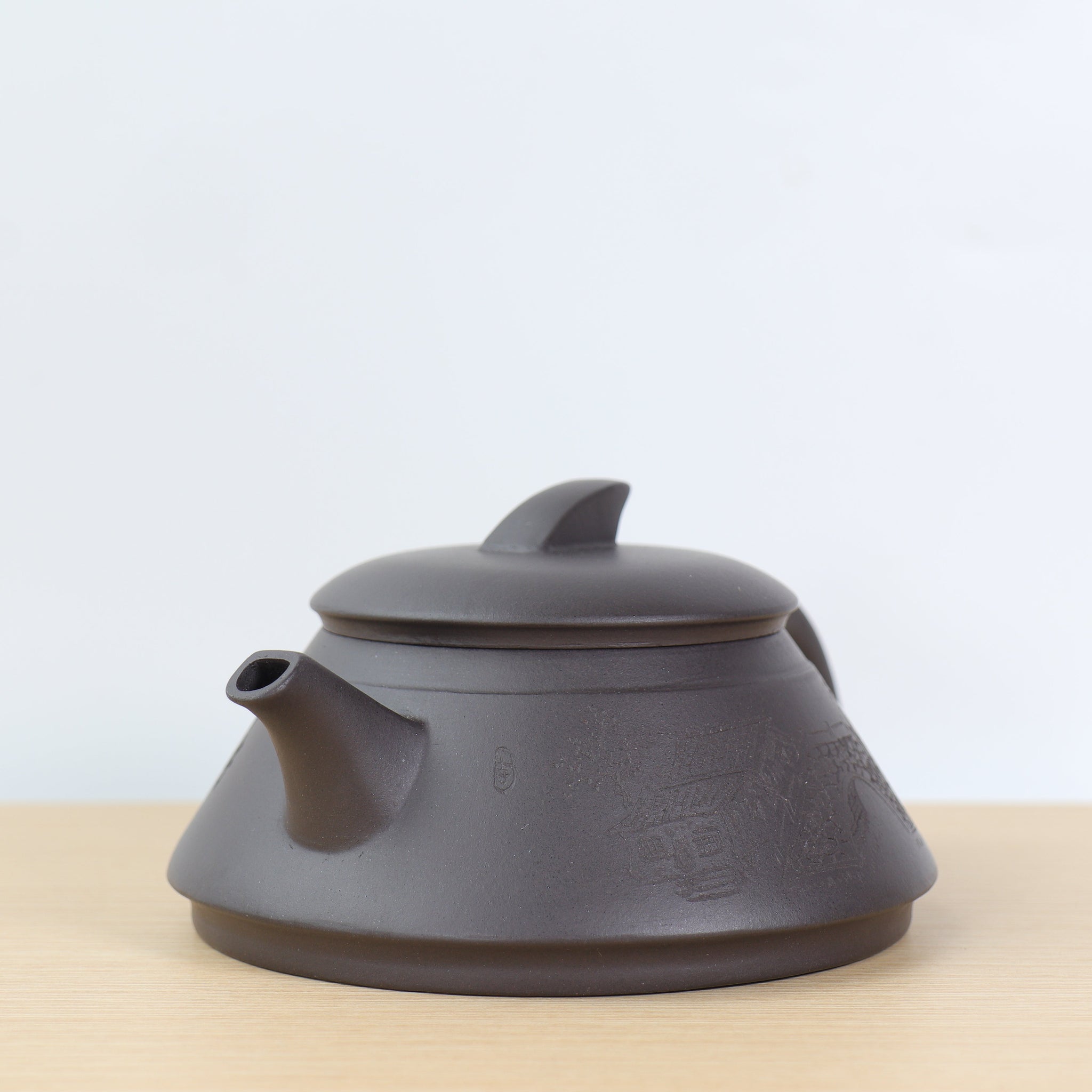 *Autumn Reward｜Buy one, get three free* [Smooth sailing] Stone Yellow Carved Purple Clay Teapot