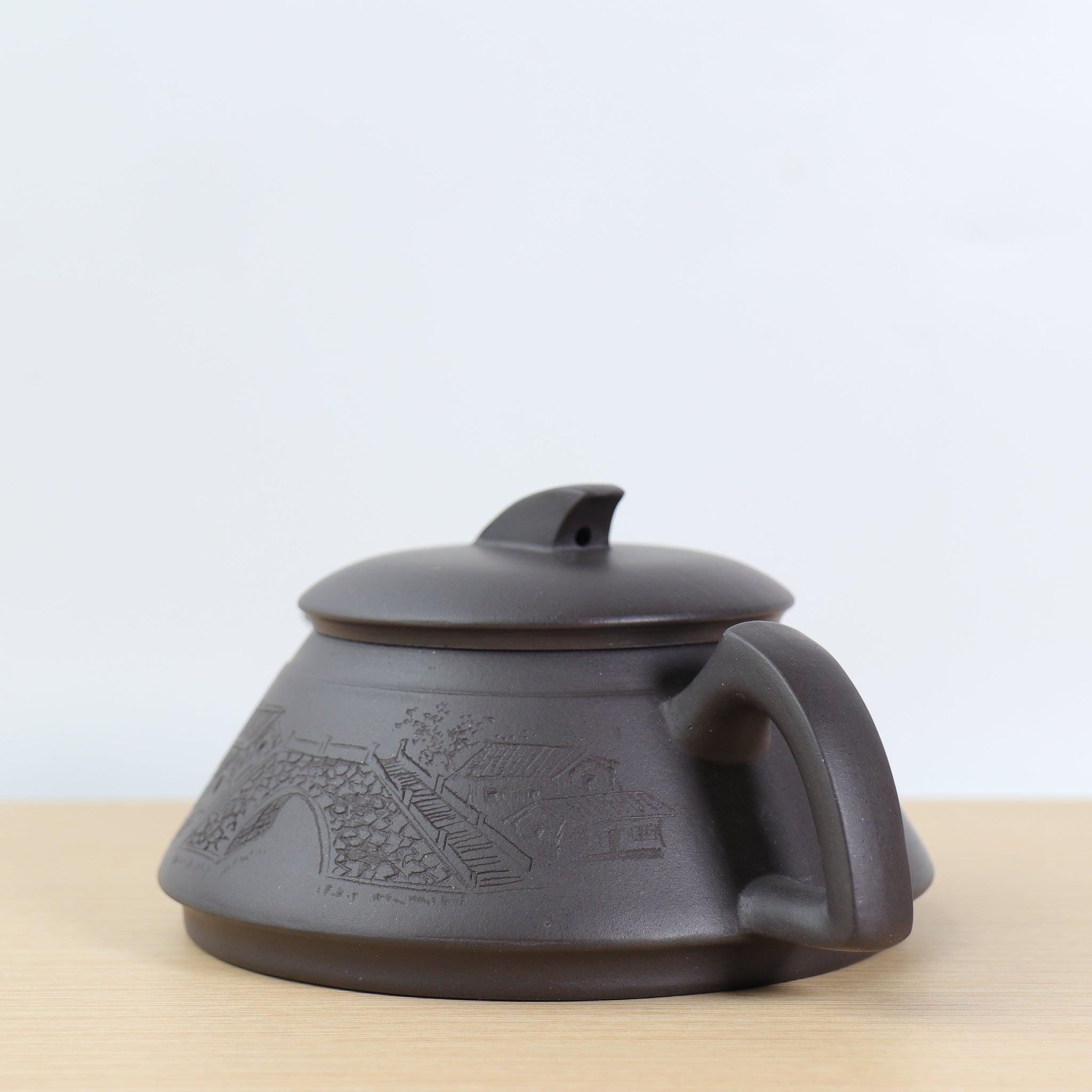 *Autumn Reward｜Buy one, get three free* [Smooth sailing] Stone Yellow Carved Purple Clay Teapot