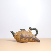 (Sold) *Autumn reward｜Buy one get three free* [Bamboo Zheng] Raw ore mud bionic purple sand teapot